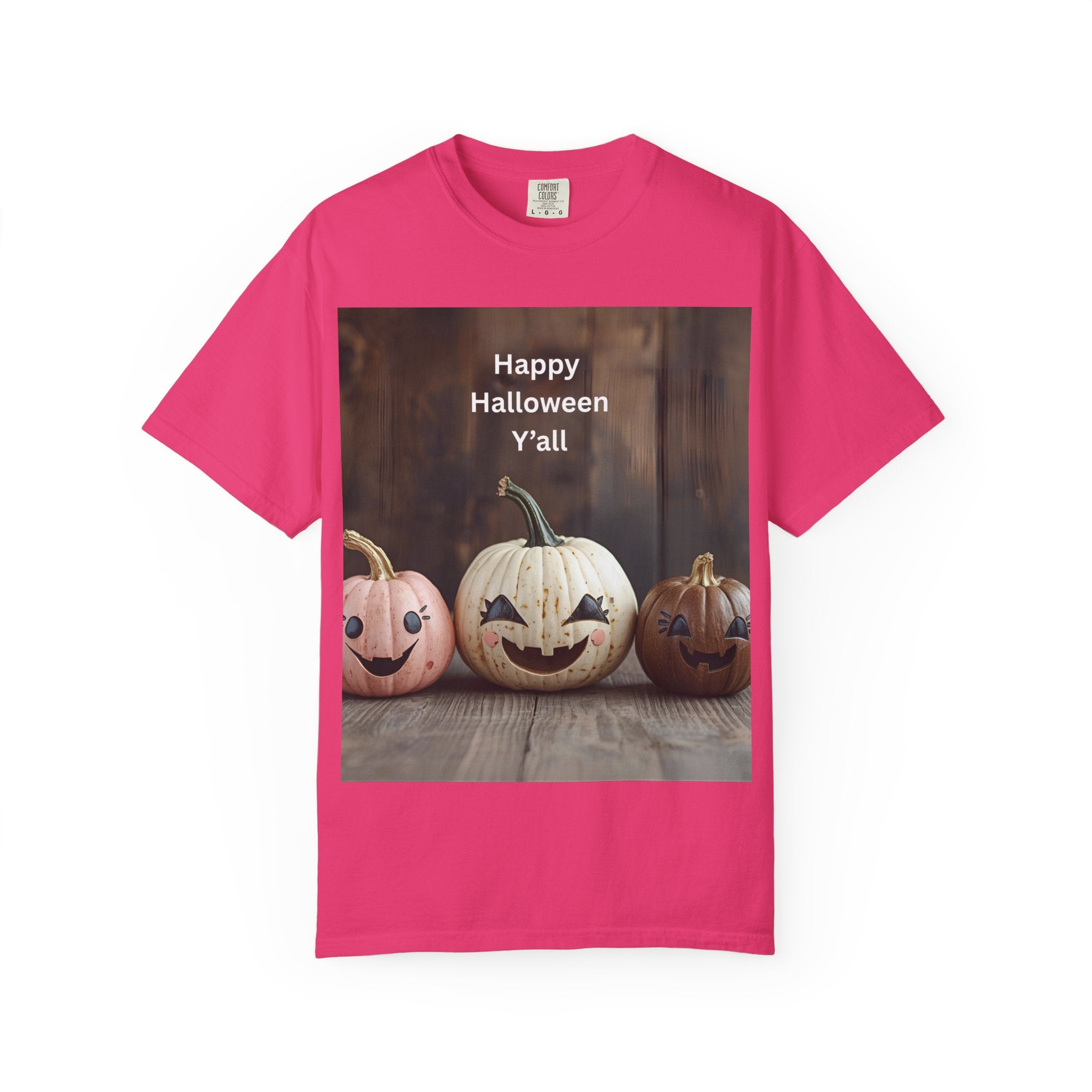 Happy Halloween Unisex T-Shirt, Casual Fall Tee, Halloween Gift, Pumpkin Shirt, Autumn Apparel, Holiday Style