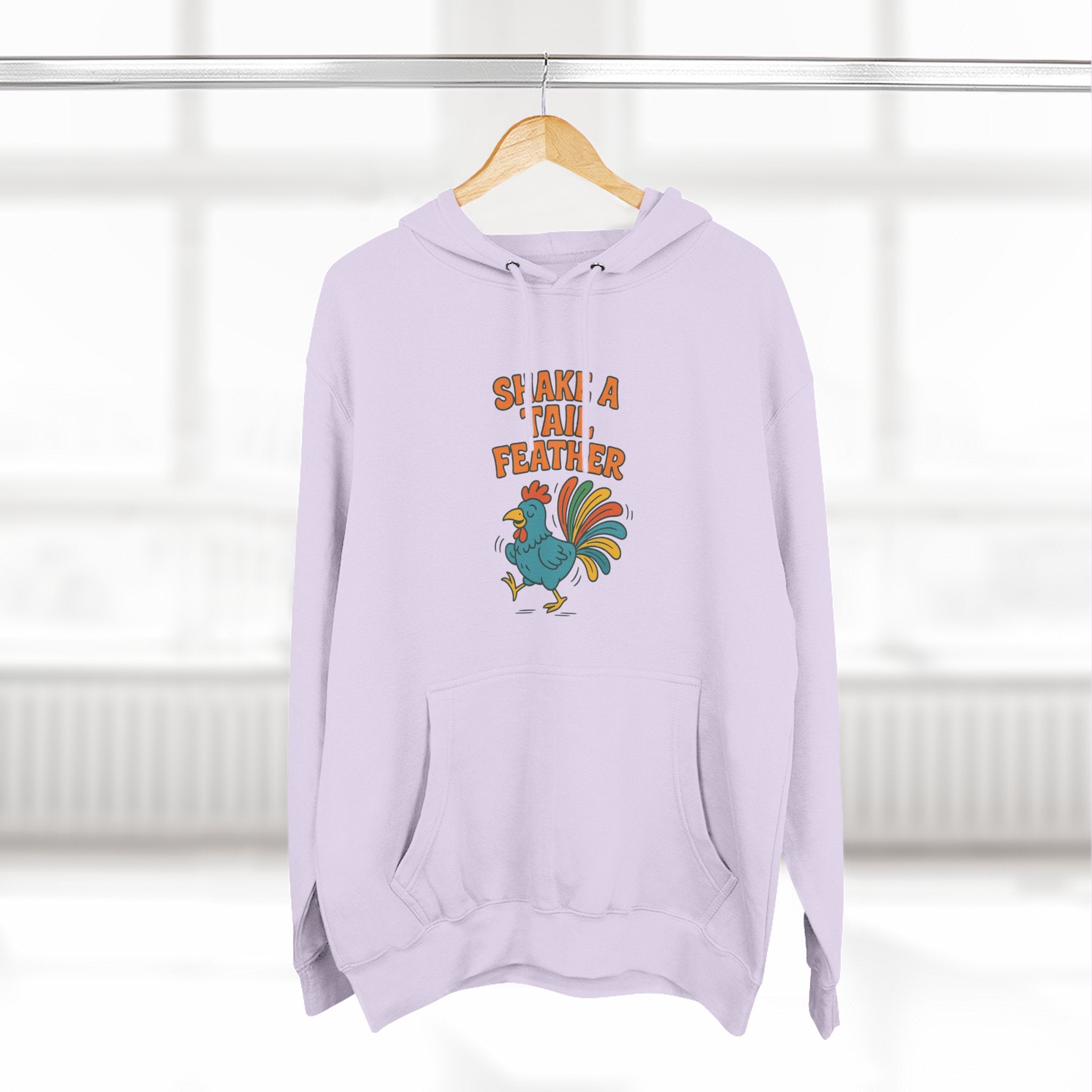 Shake A Tail Feather Three-Panel Fleece Hoodie