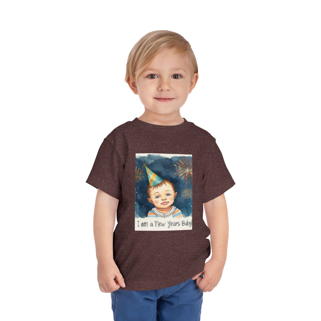 I Am A New Years Baby Toddler Short Sleeve Tee
