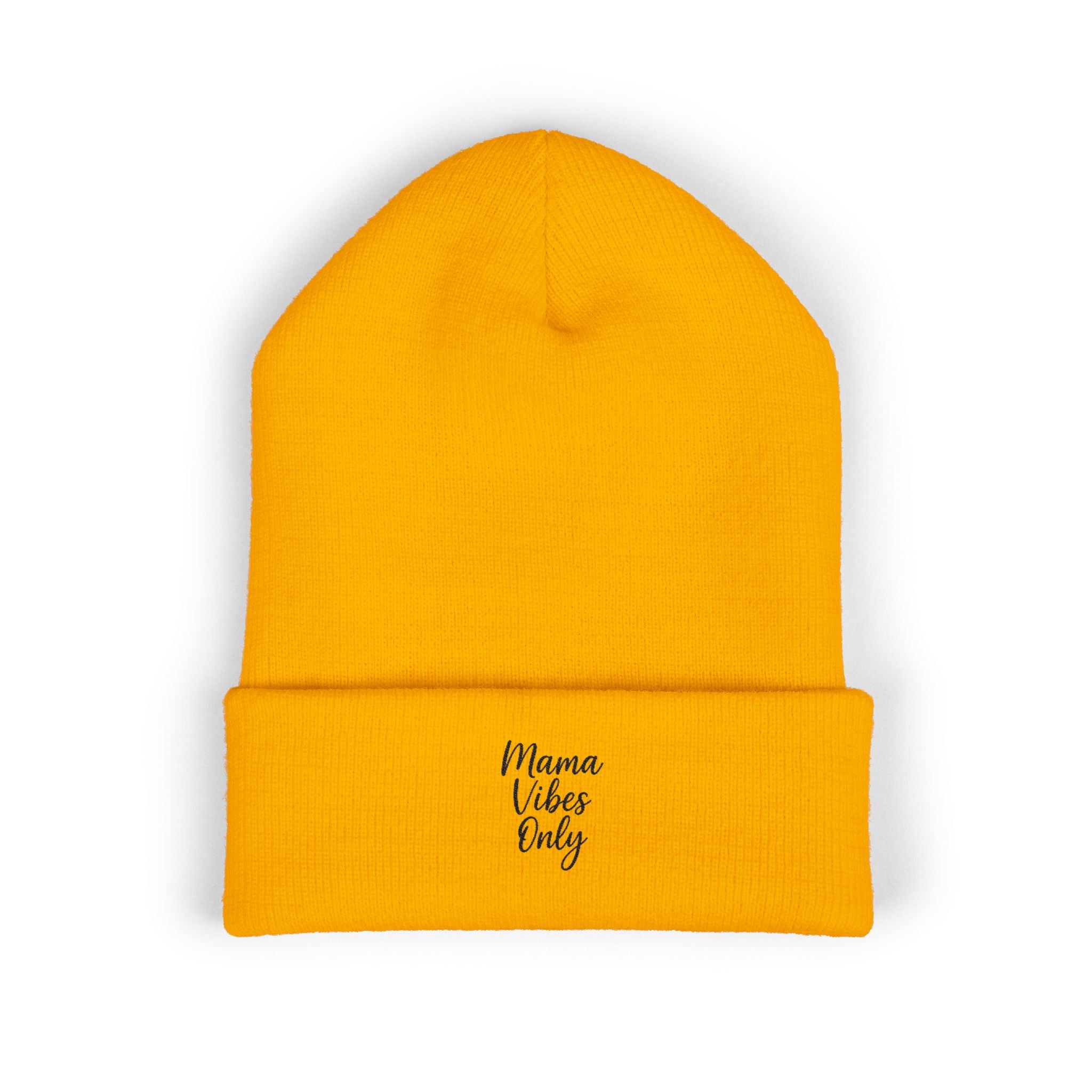 Mama Mode Mama Vibes Only Embroidered Beanie