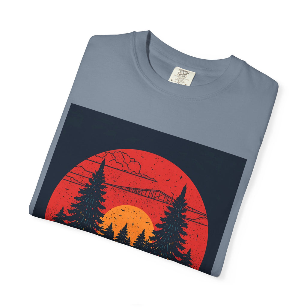 Nature Sunset Unisex T-shirt, Outdoor Adventure Tee, Camping Shirt, Hiking Gear, Mens and Womens Apparel
