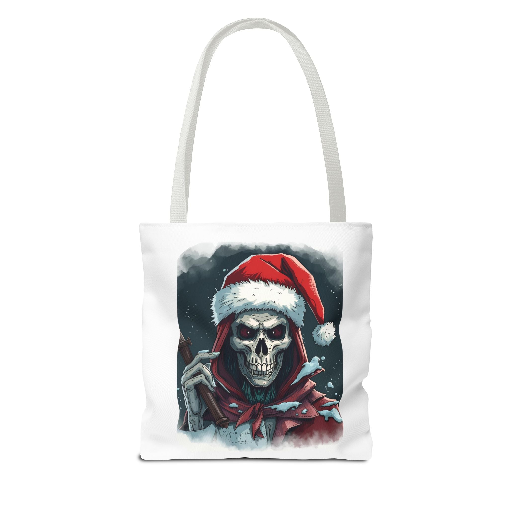 Spooky Skeleton Christmas Santa Tote Bag (AOP)