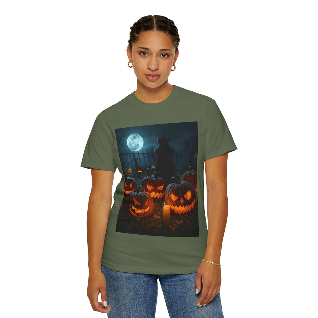 Halloween Pumpkin Unisex T-Shirt, Spooky Shirt, Fall Apparel, Halloween Costume, Casual Wear, Party Shirt