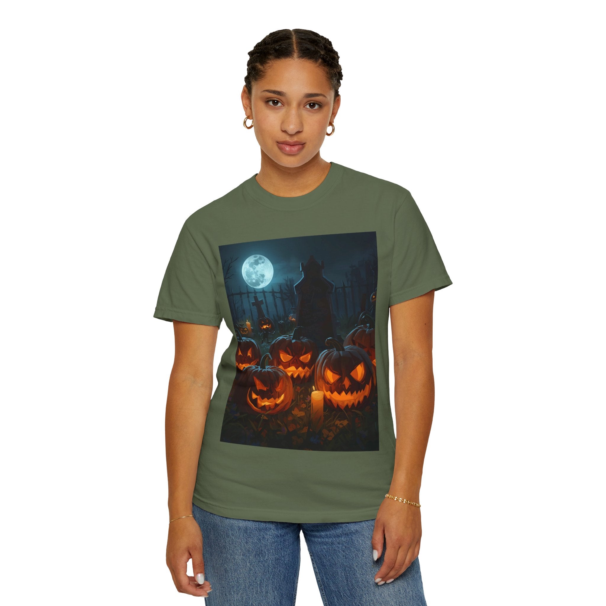 Halloween Pumpkin Unisex T-Shirt, Spooky Shirt, Fall Apparel, Halloween Costume, Casual Wear, Party Shirt