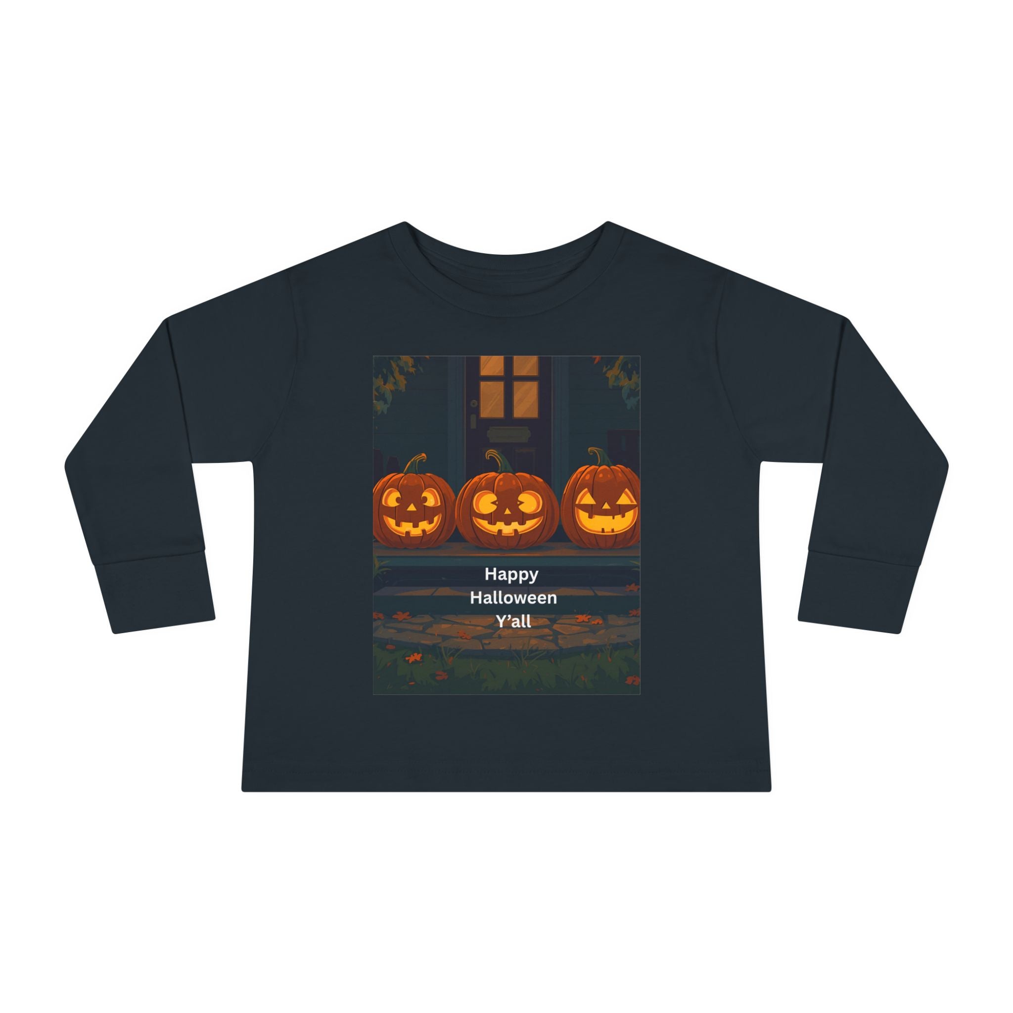 Halloween Pumpkin Toddler Long Sleeve Tee