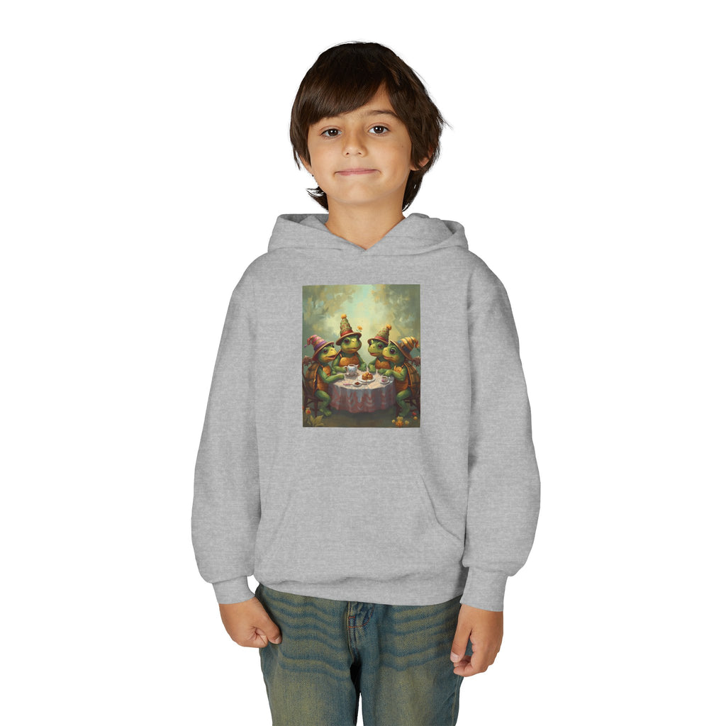 Whimsical Turtle Youth Heavy Blend Hooded Sweatshirt