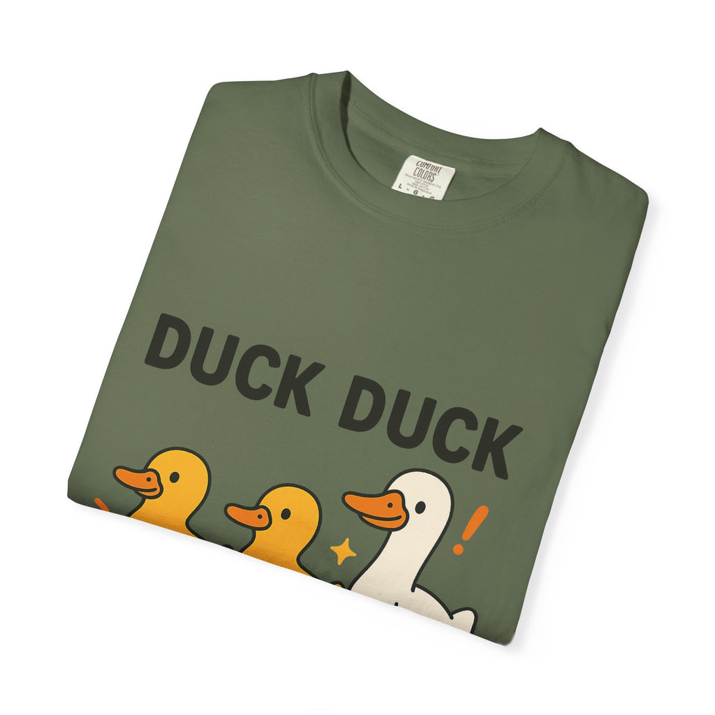 Duck Duck Goose Unisex T-Shirt, Funny Animal Shirt, Cute Gift for Kids, Family Game Night Tee, Everyday Casual Wear, Playful Graphic Top