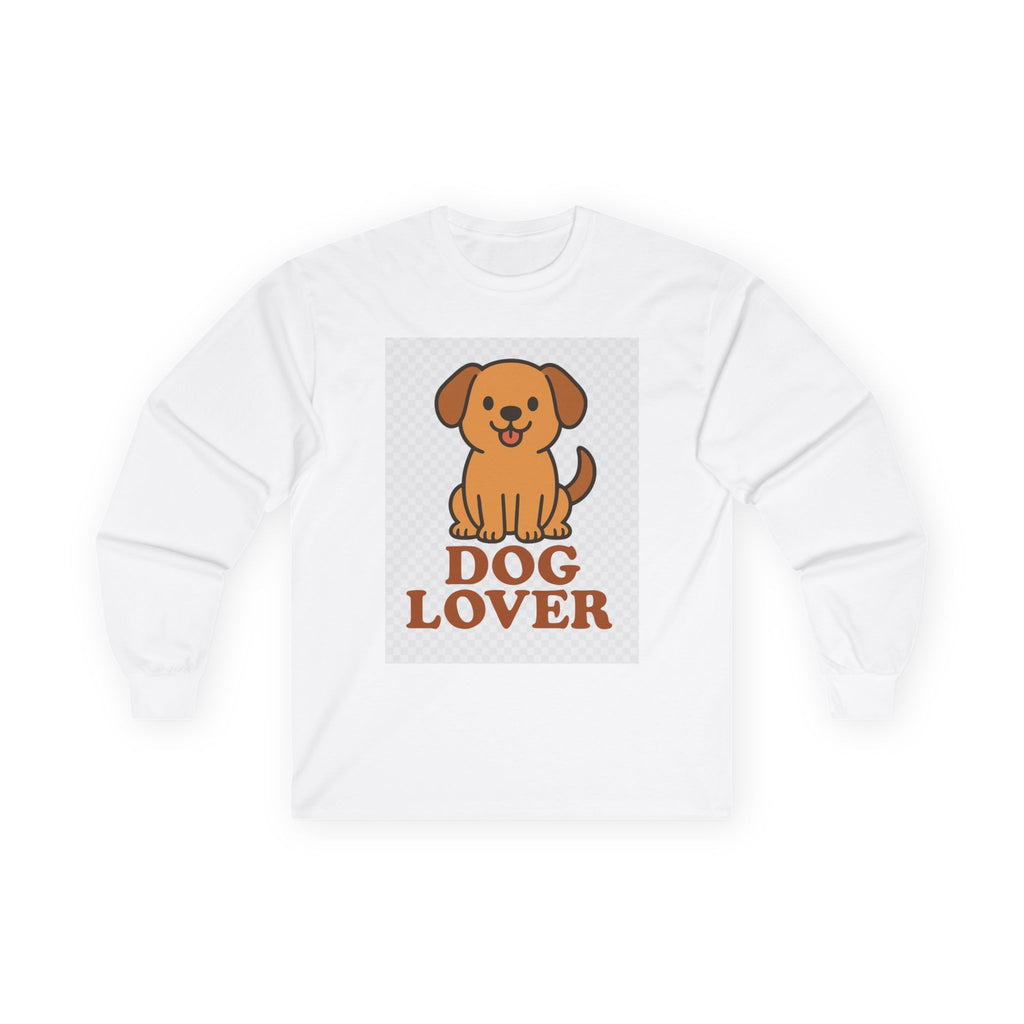 Dog Lover Long Sleeve Tee, Unisex Tee for Pet Enthusiasts, Cute Dog Apparel, Gift for Dog Owners, Casual Everyday Wear