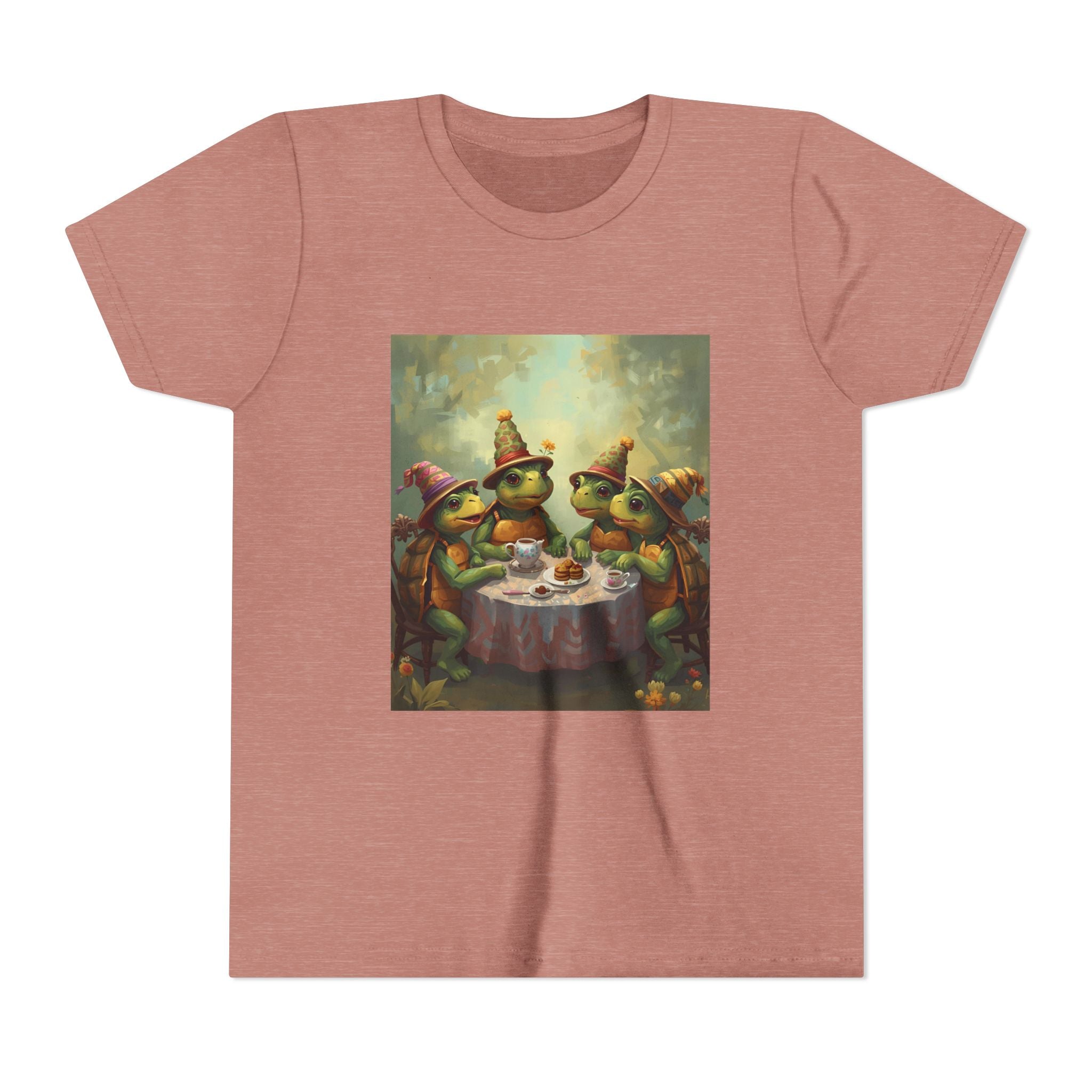 Whimsical Turtle Youth Short Sleeve Tee
