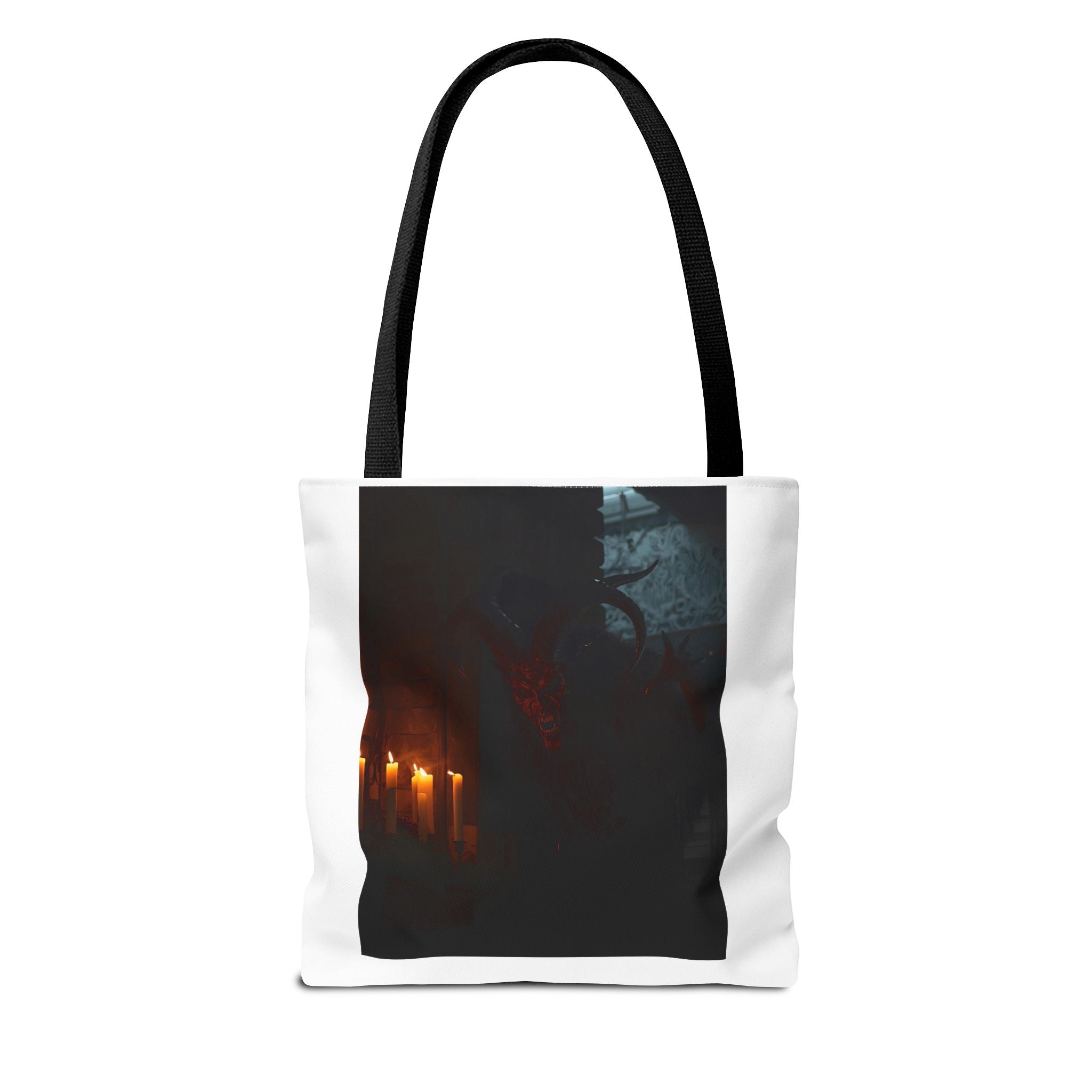 Spooky Halloween Pumpkin Shadow Tote Bag (AOP)