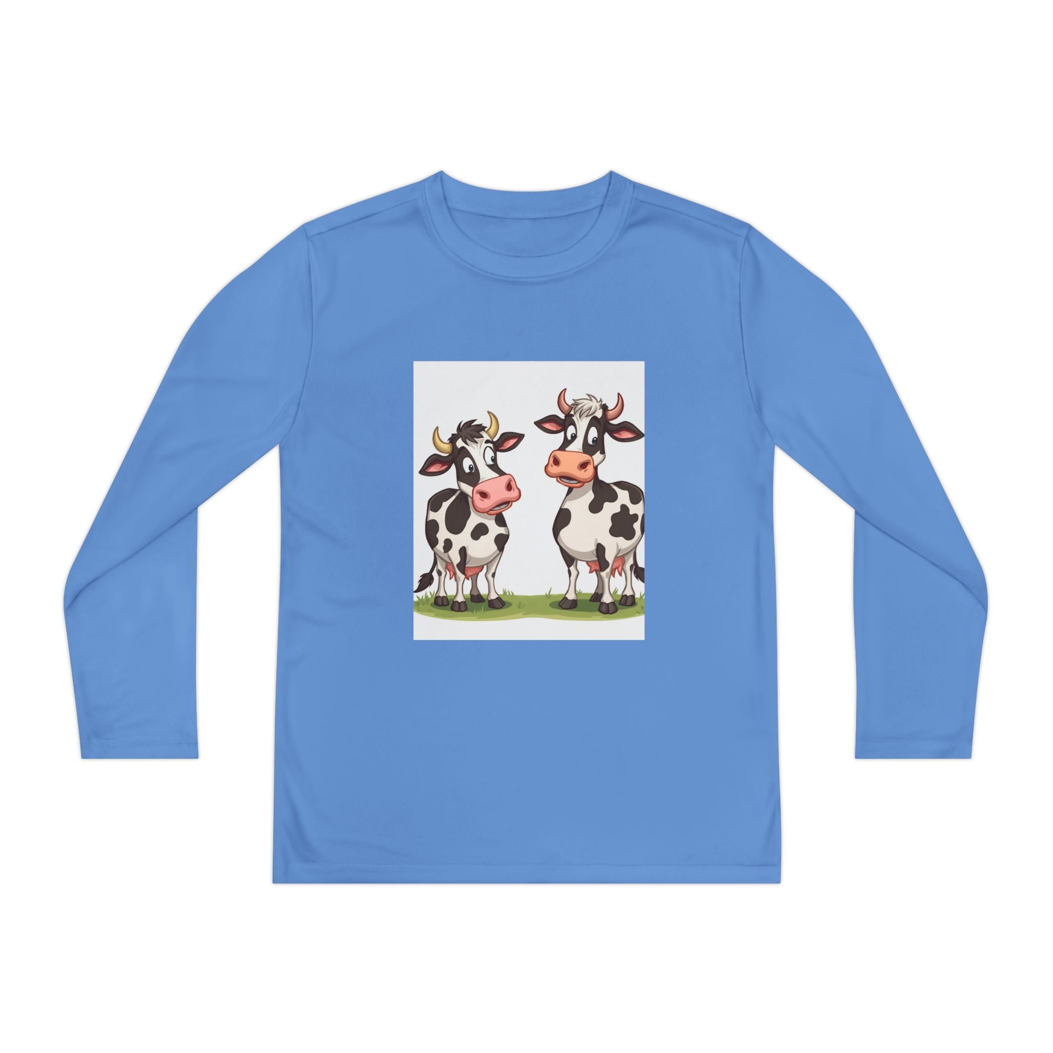 Cute Cows Youth Long Sleeve Competitor Tee