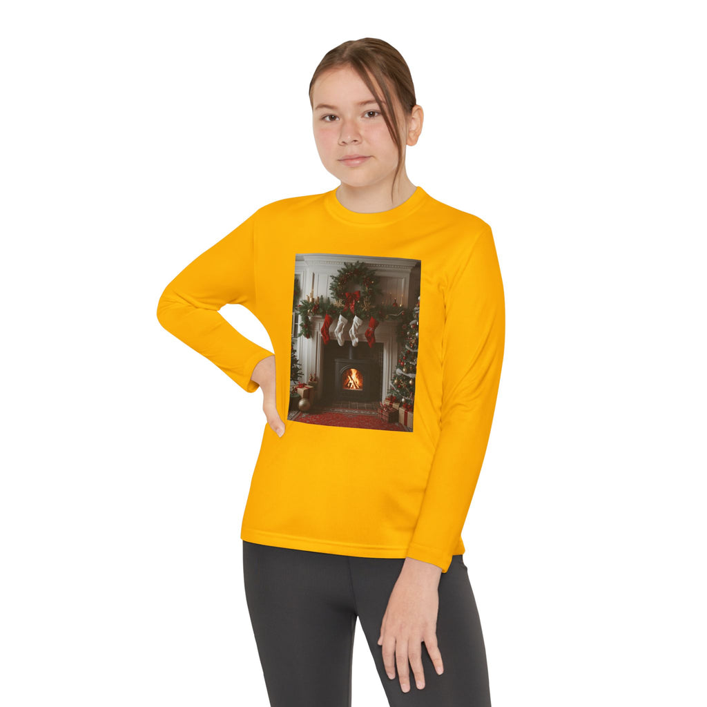 Cozy Christmas Youth Long Sleeve Competitor Tee