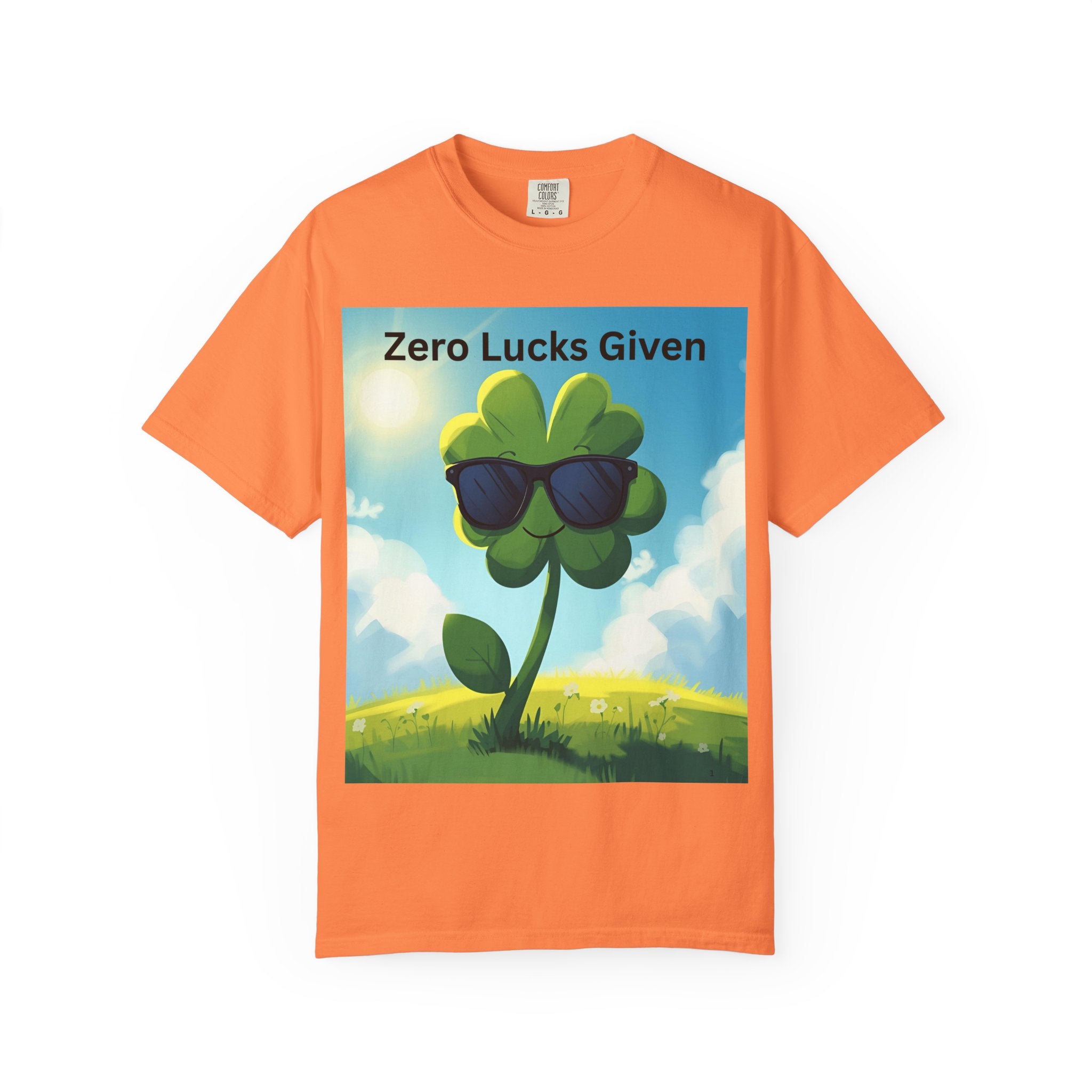 Zero Lucks Given T-Shirt, Funny Unisex Tee, Casual Wear, Gift for St. Patrick's Day, Summer Outfit, Funny Quote Shirt