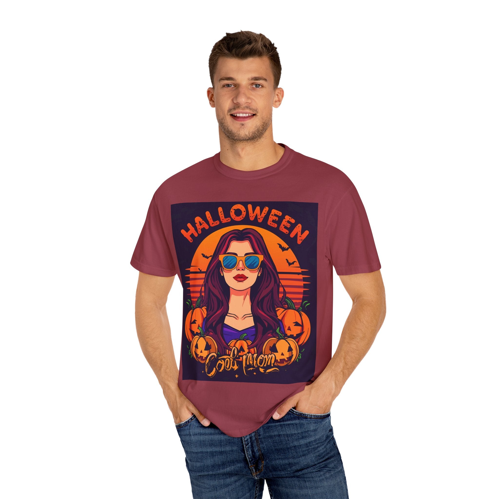 Halloween Cool Mom Unisex T-Shirt, Spooky Season Tee, Family Gathering Outfit, Fall Festival Wear, Gift for Moms