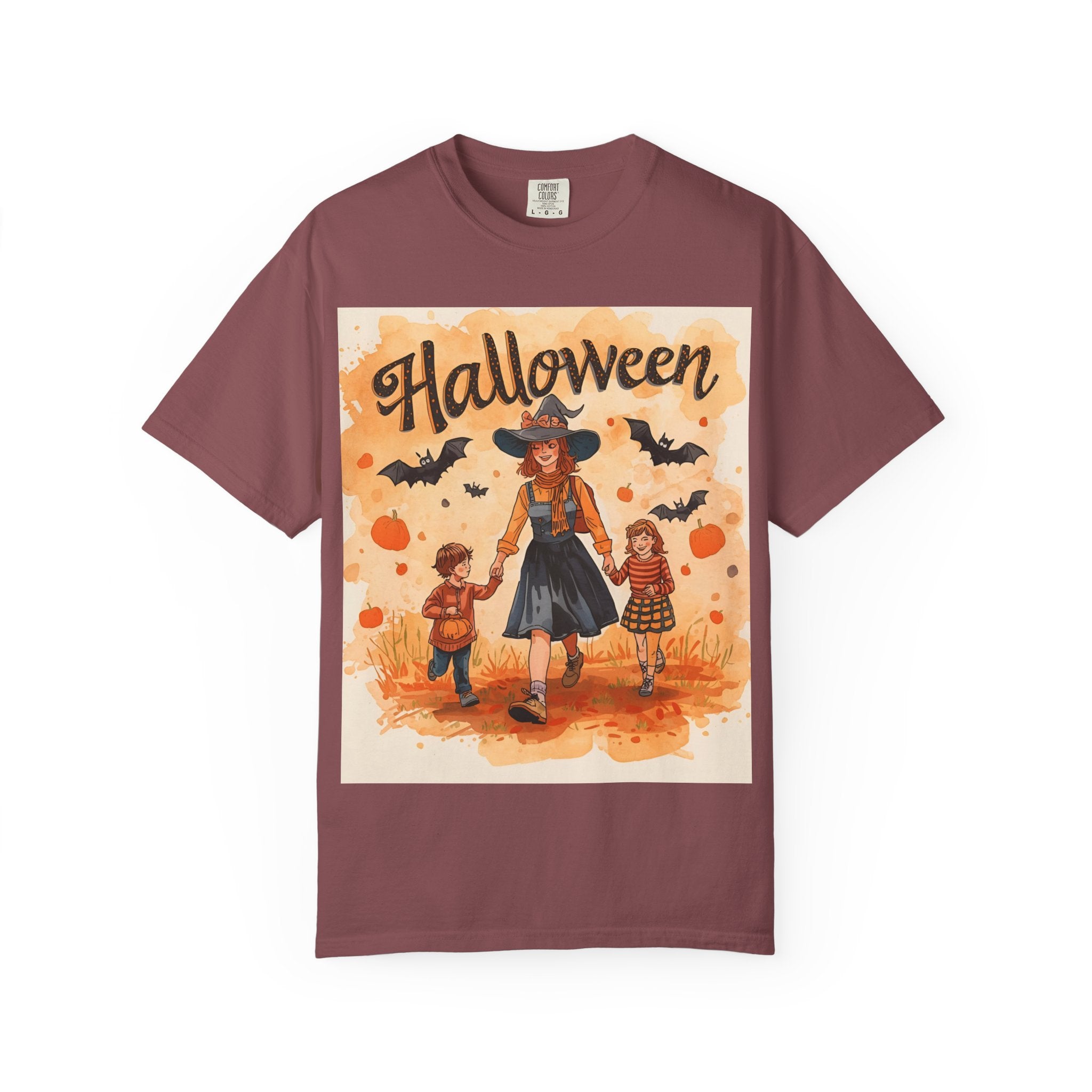Halloween Themed Mom And Children Family T-shirt, Vintage Style, Unisex, Fall Apparel, Halloween Costume, Pumpkin Decoration, Spooky Season