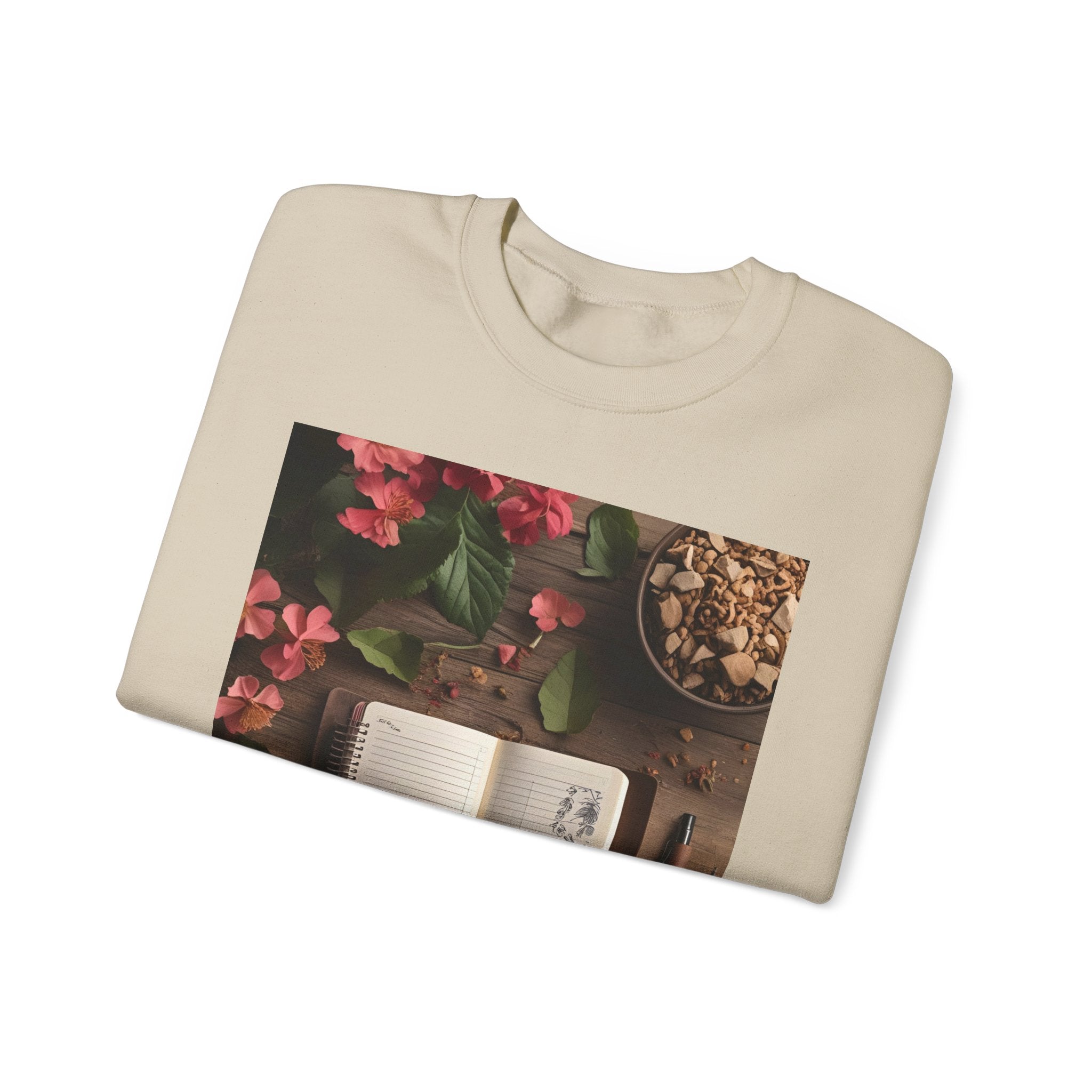 Floral Inspirational Sweatshirt | Cozy Crewneck for Writers, Nature Lovers, Journal Enthusiasts, Perfect Gift for Friends