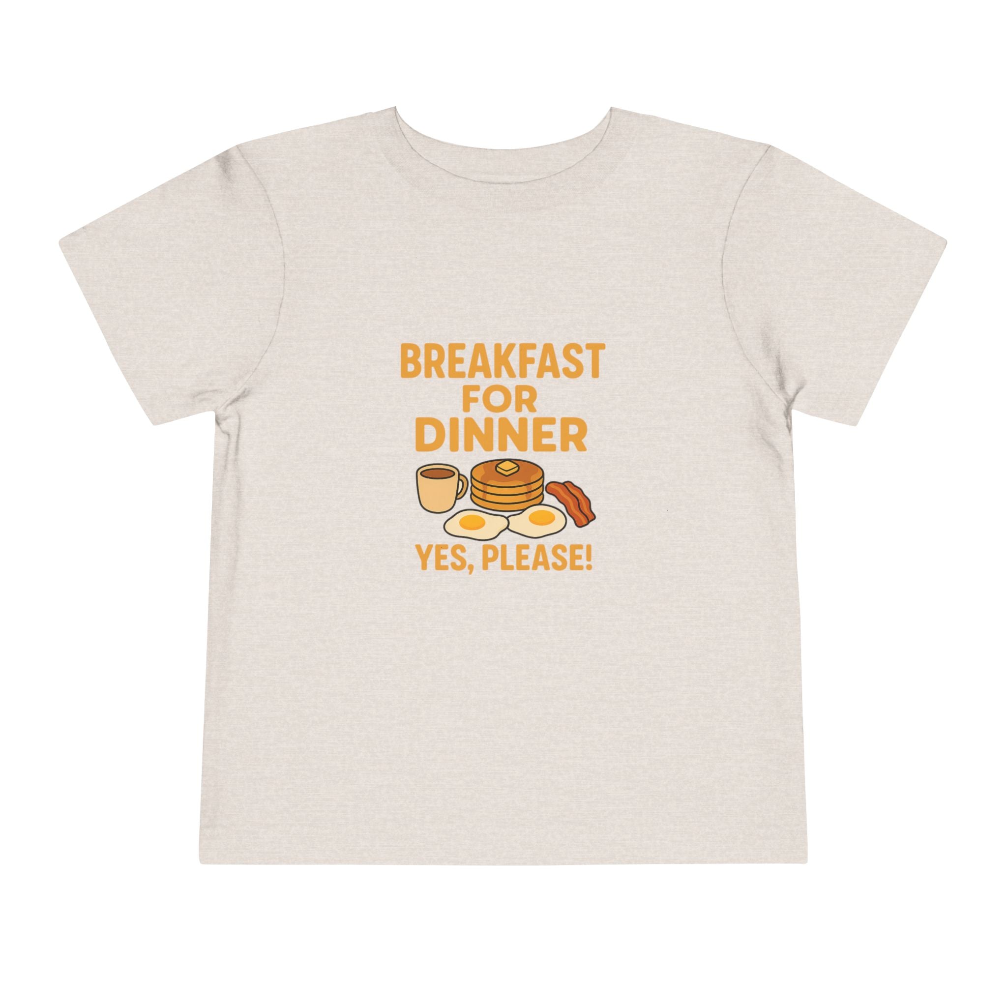 Breakfast For Dinner Toddler Short Sleeve Tee