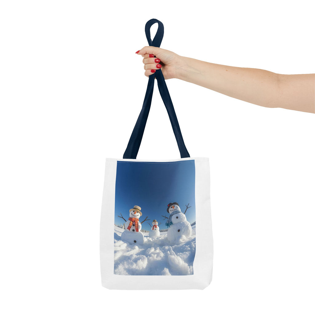 Festive Christmas Snowman Family Tote Bag (AOP)