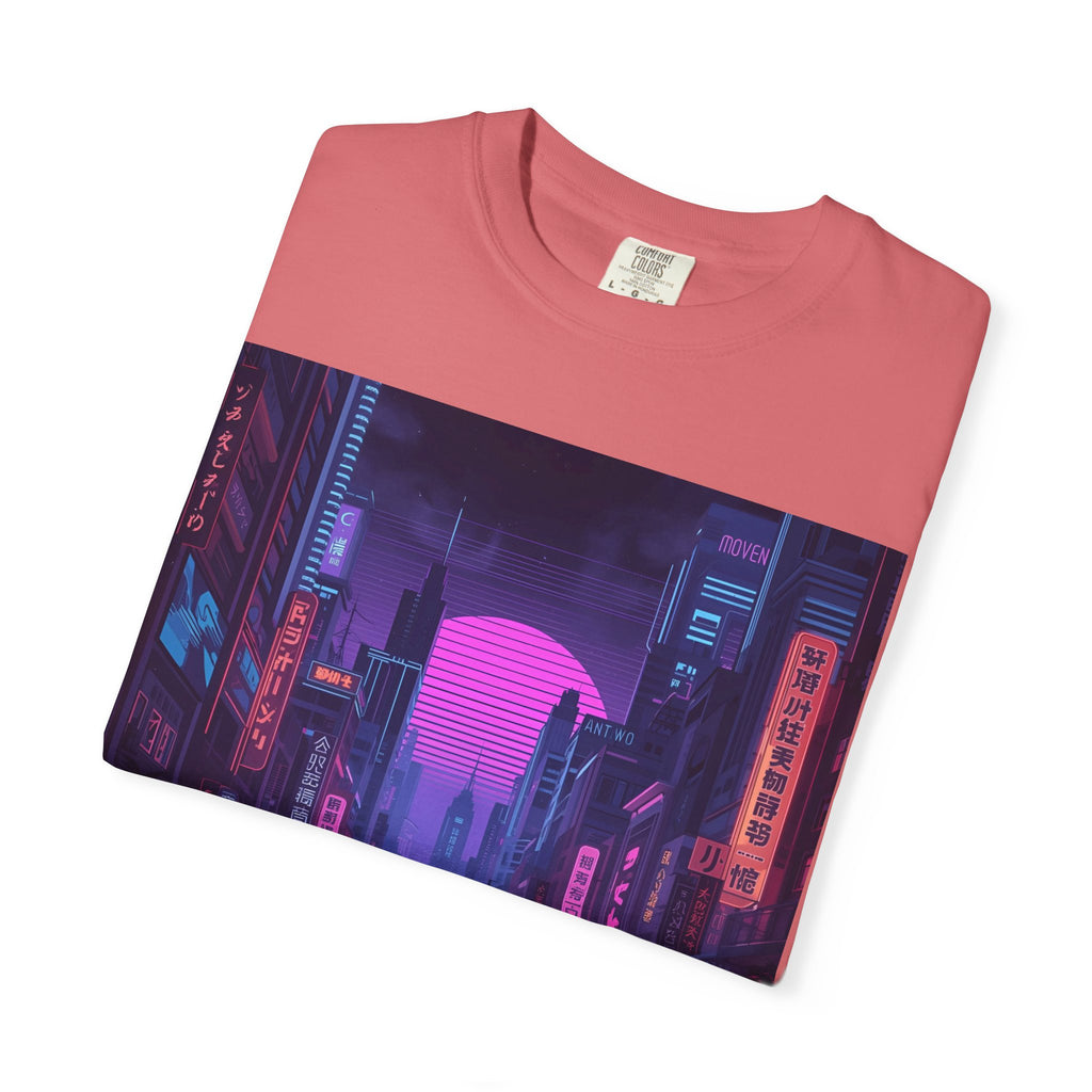 Futuristic City Unisex T-Shirt, Trendy Graphic Tee, Streetwear Style, Perfect for Gifts, Casual Wear, Summer Vibes