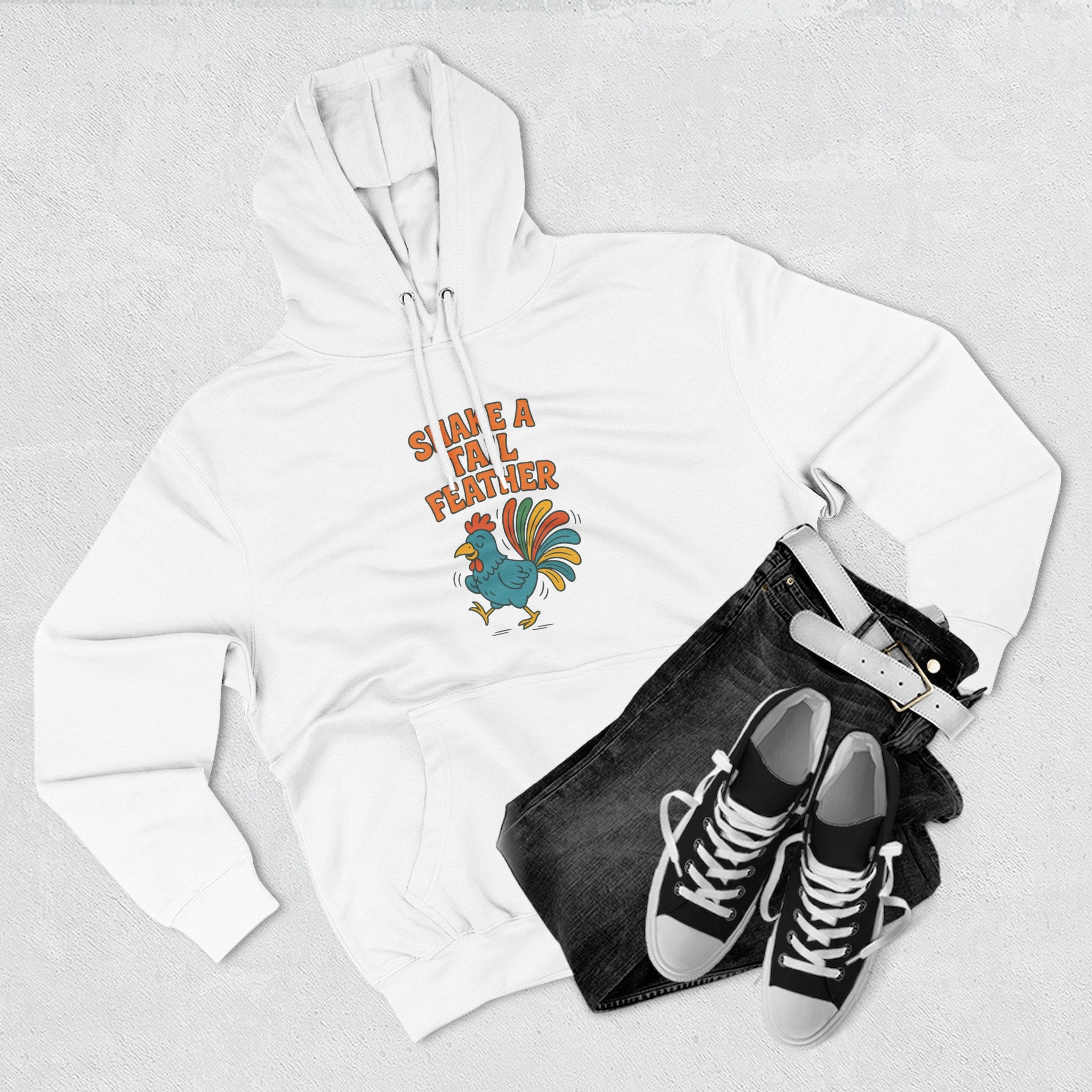 Shake A Tail Feather Three-Panel Fleece Hoodie