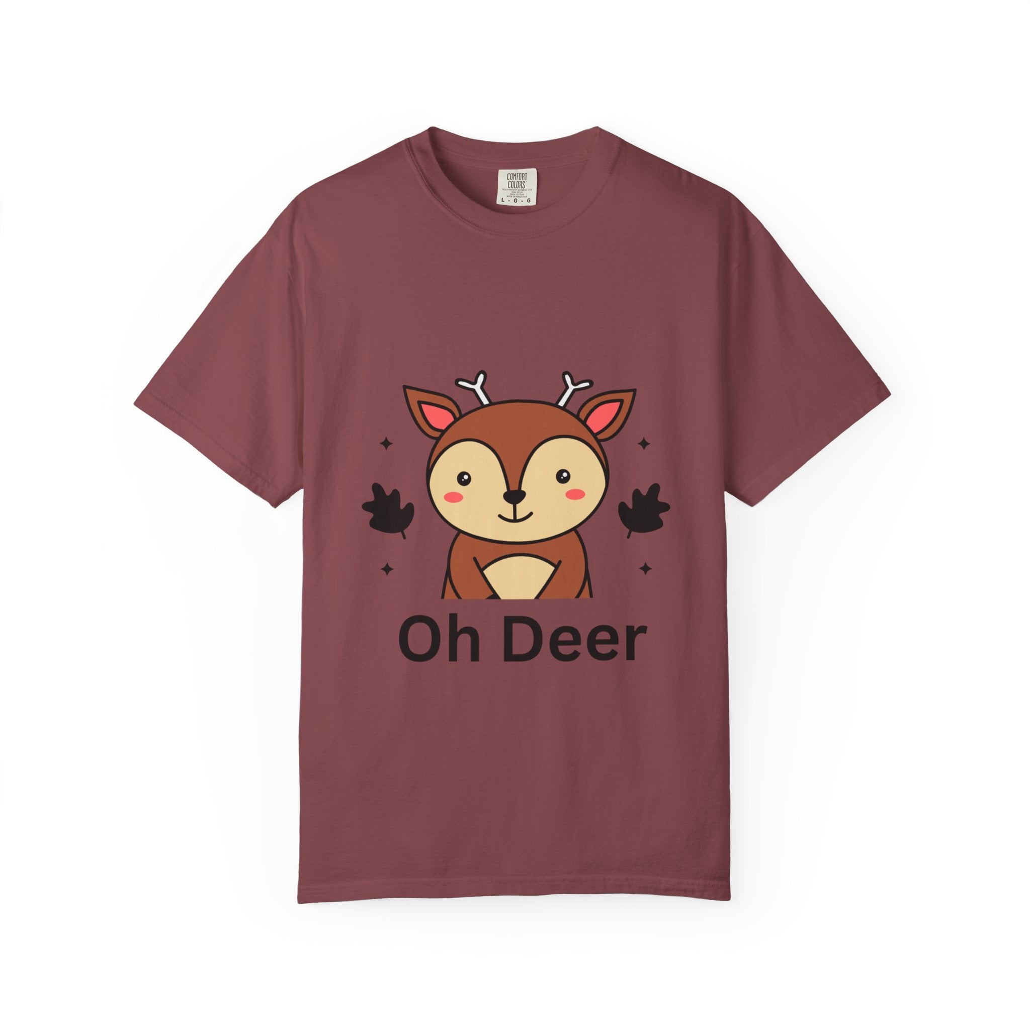 Cute Animal Graphic T-Shirt, Oh Deer Tee, Gift for Animal Lovers, Funny Shirt for Family, Casual Wear, Unisex Fashion