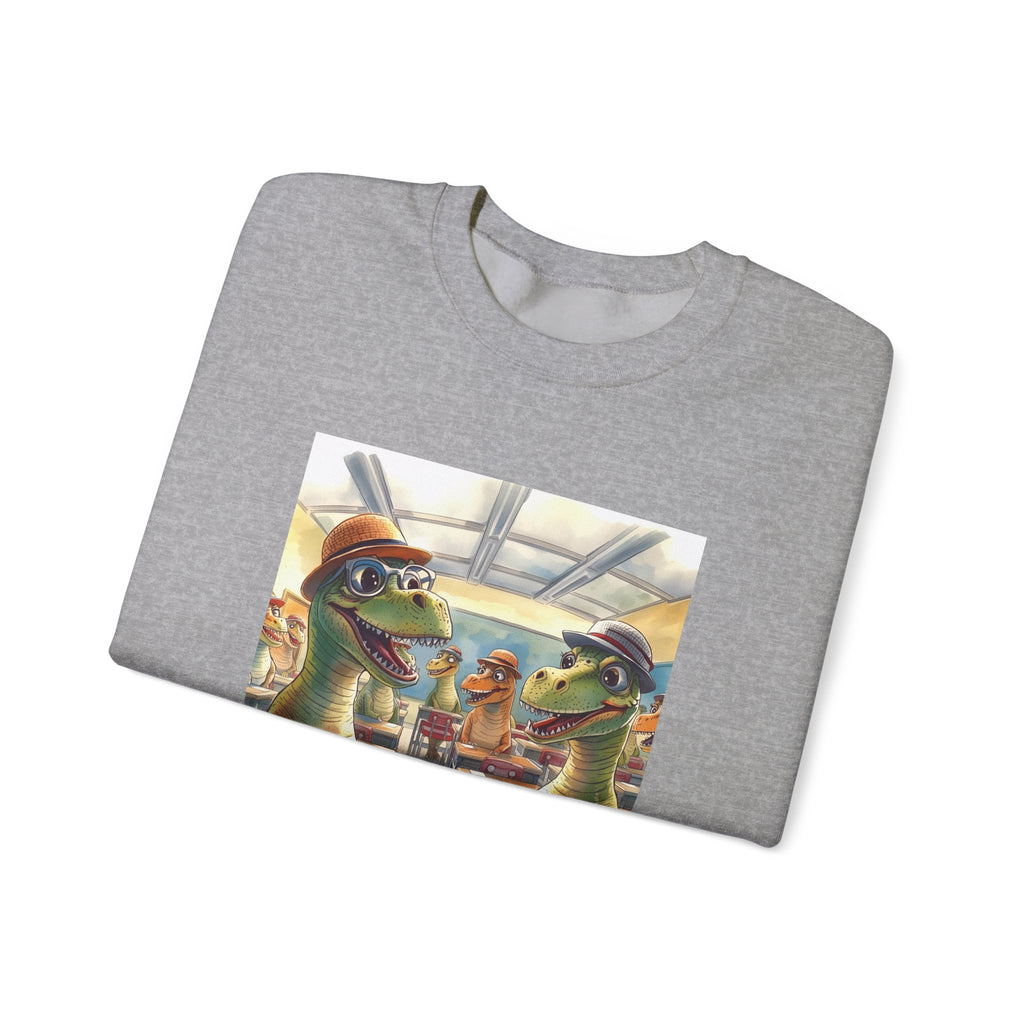 Dinosaur Classroom Crewneck Sweatshirt, Funny Sweatshirt, Unisex Sweatshirt, Gift for Teachers, Unique Apparel, Trendy Fashion