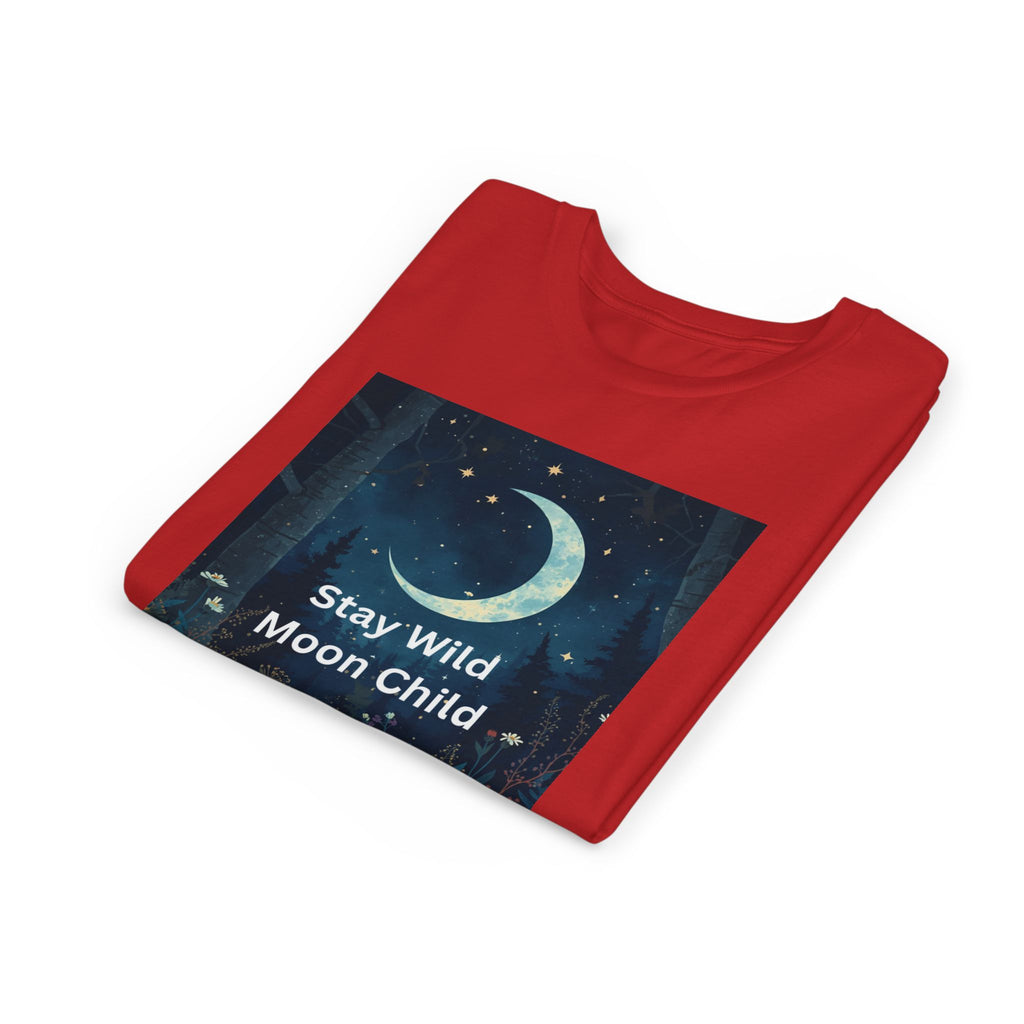 Stay Wild Moon Child Youth Tee - Adventure Tee, Nature Inspired Shirt, Cute Kids Clothing, Gift for Young Explorers, Eco-Friendly Tee