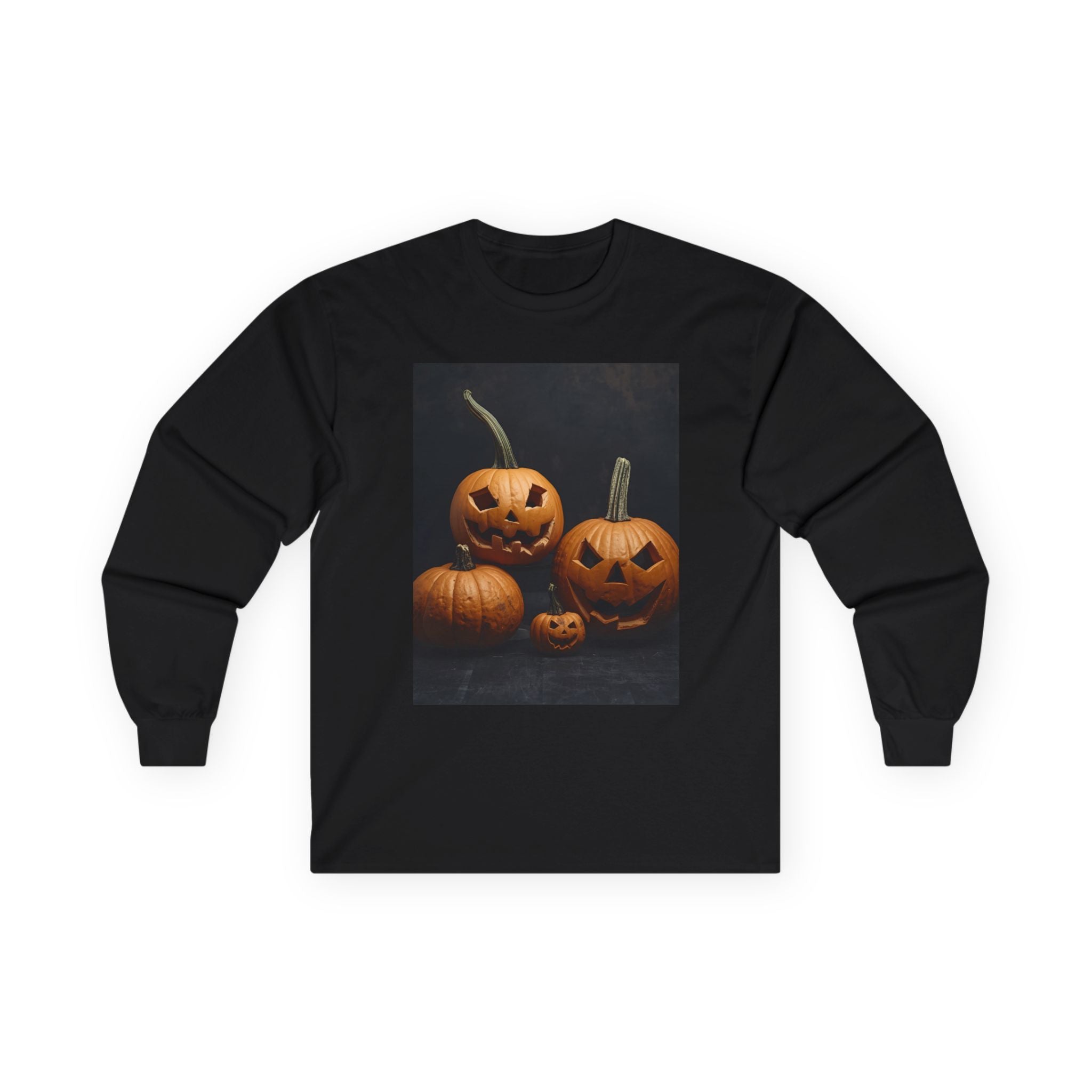Spooky Halloween Pumpkin Unisex Ultra Cotton Long Sleeve Tee