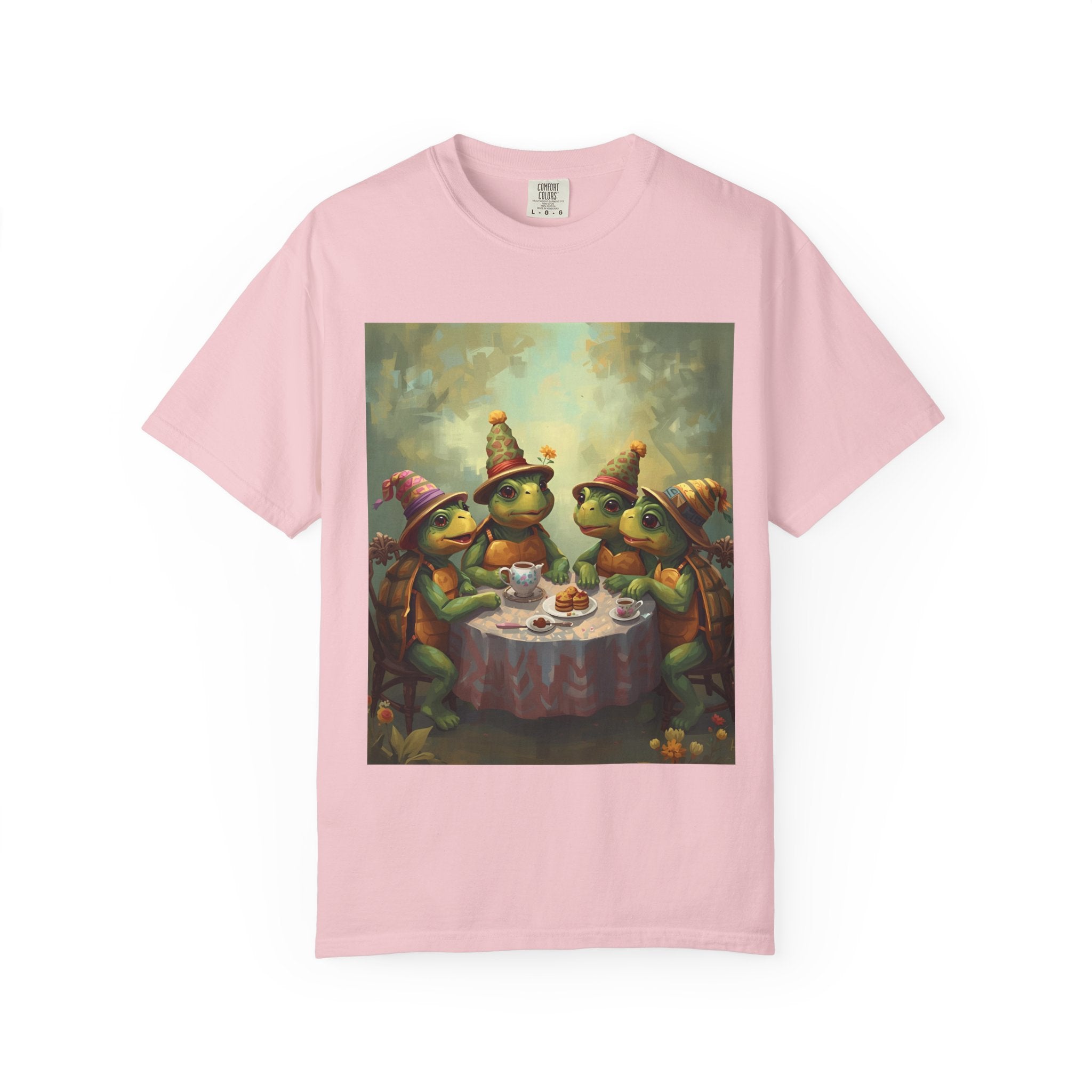 Whimsical Turtle Unisex Garment-Dyed T-shirt