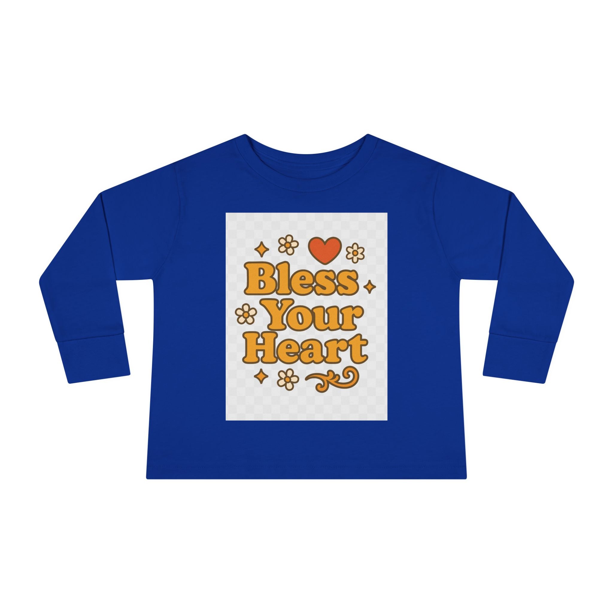 Toddler Long Sleeve Tee - "Bless Your Heart" Design