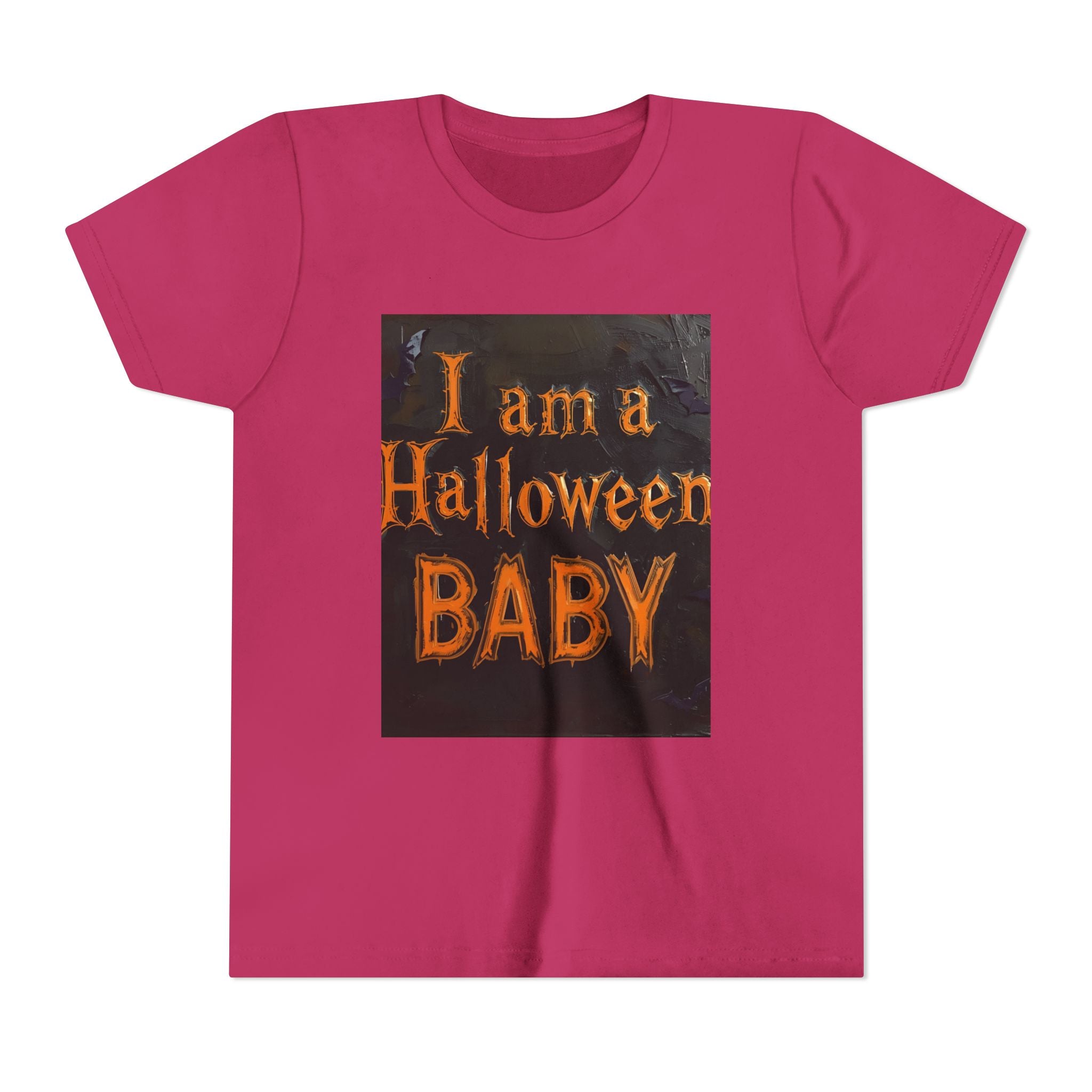 I Am A Halloween Baby Youth Short Sleeve Tee