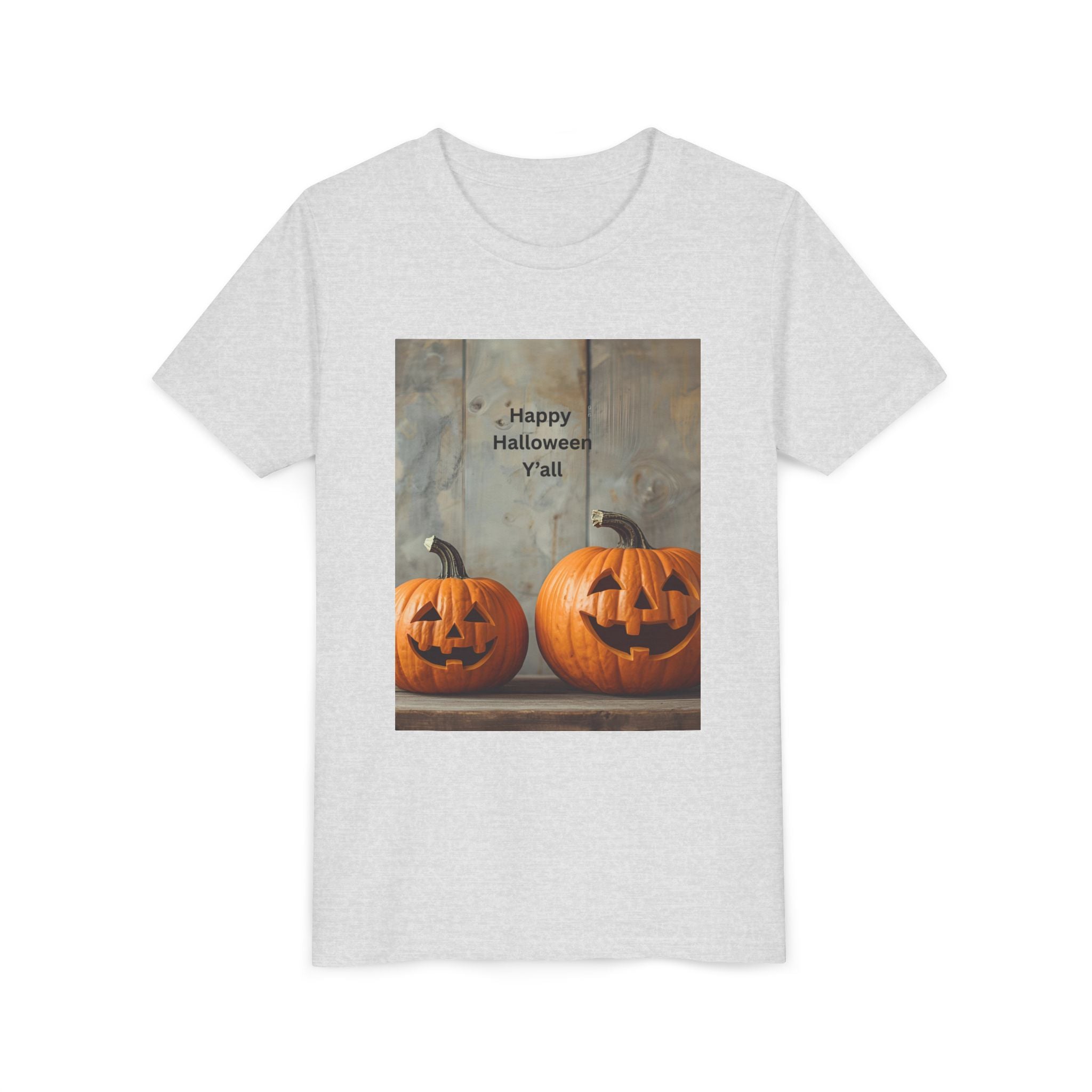 Halloween Pumpkin Youth Tee, Spooky Kids Shirt, Pumpkin Graphic Tee, Fall Celebration Gift, Trick or Treat Outfit