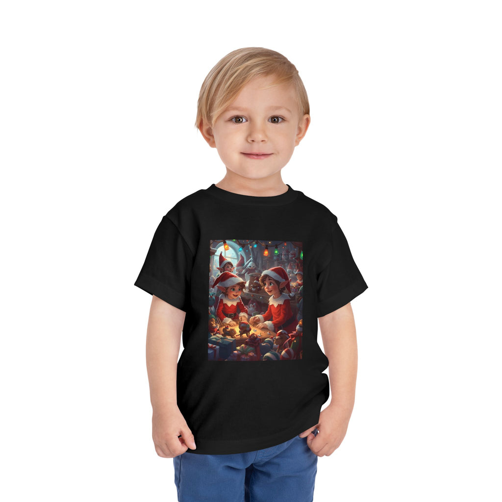 Christmas Toddler Tee, Cute Holiday Shirt, Elf Design, Kids Christmas Outfit, Fun Xmas Gift, Toddler Apparel