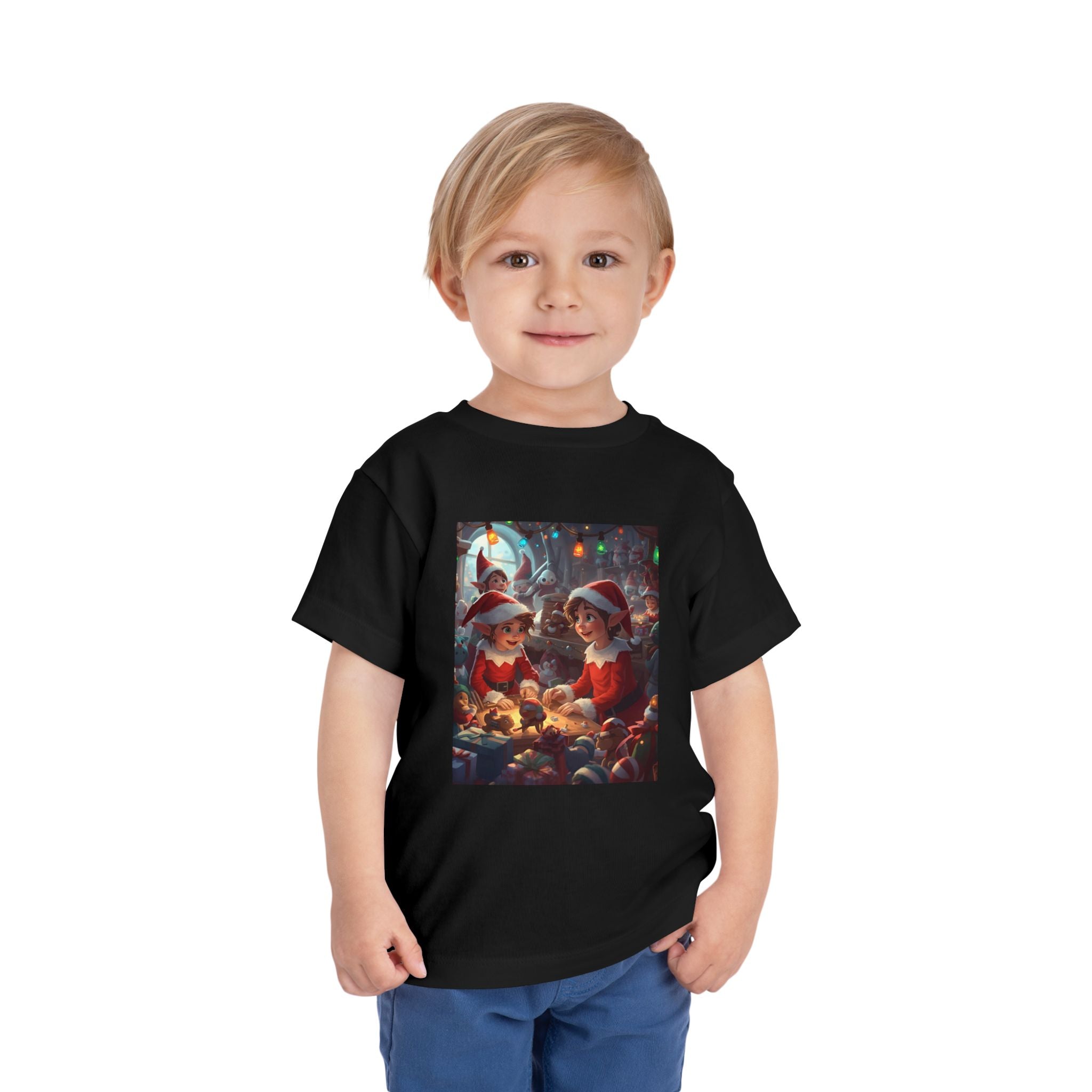 Christmas Toddler Tee, Cute Holiday Shirt, Elf Design, Kids Christmas Outfit, Fun Xmas Gift, Toddler Apparel
