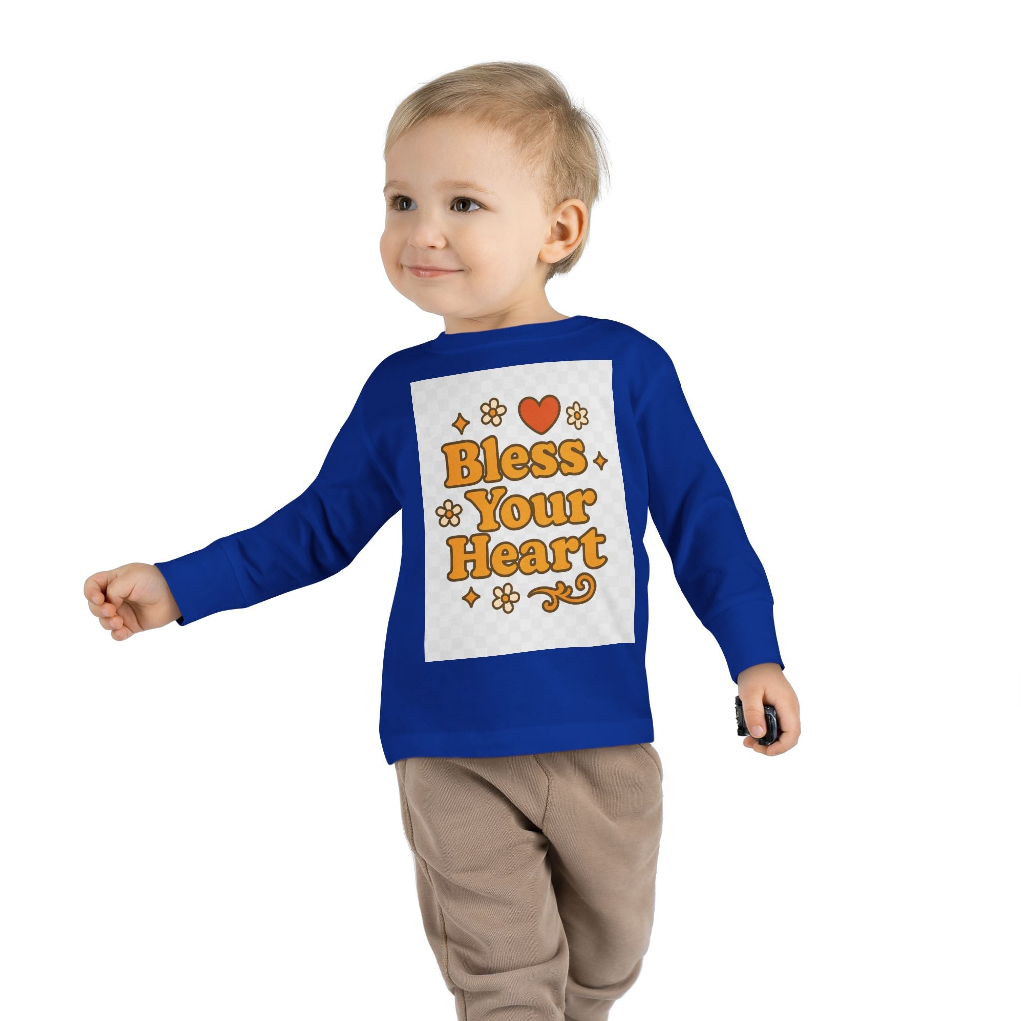 Toddler Long Sleeve Tee - "Bless Your Heart" Design