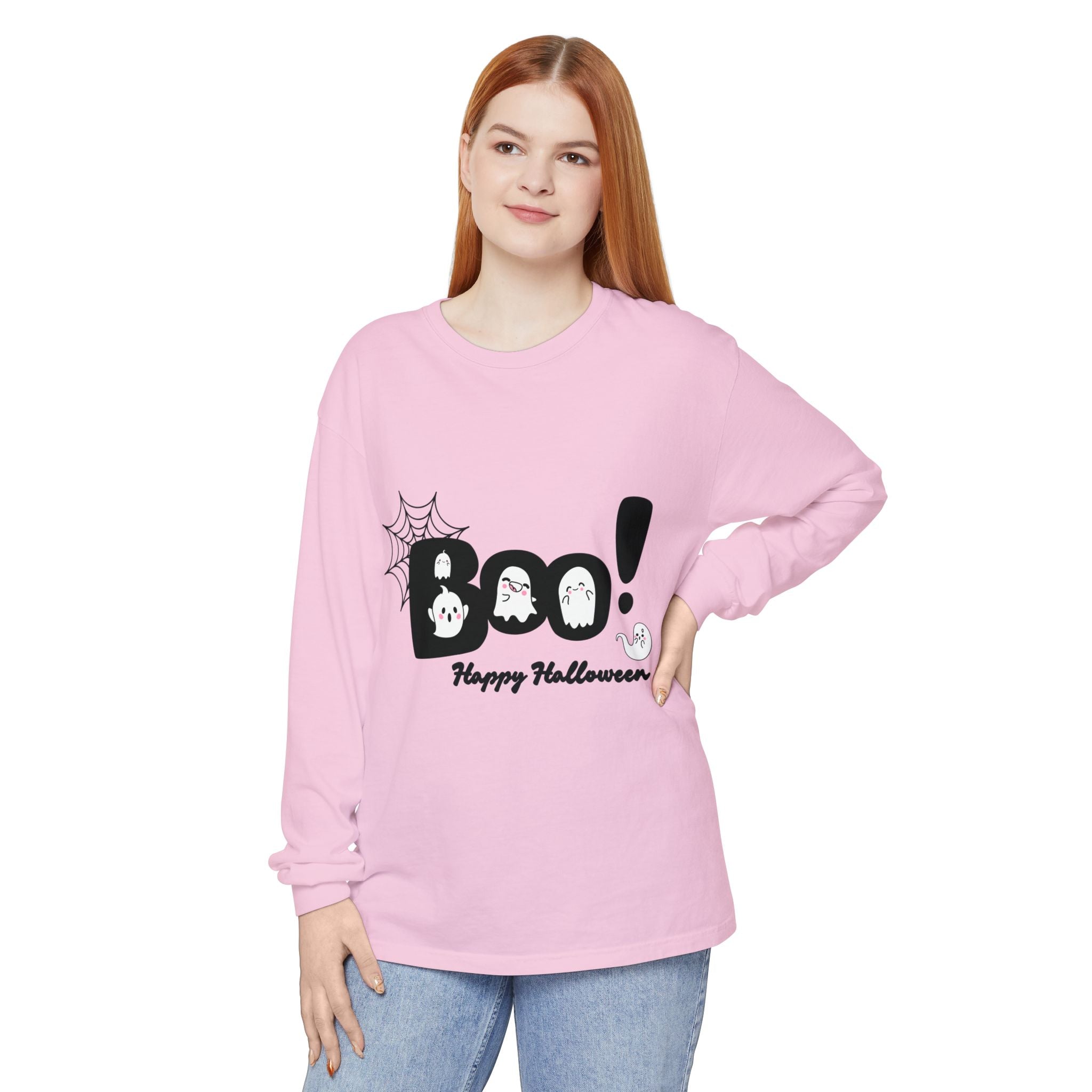 Halloween Boo Long Sleeve T-Shirt, Unisex Spooky Tee, Perfect for Fall Celebrations, Ghost Graphic Shirt, October Style Apparel, Casual [...]