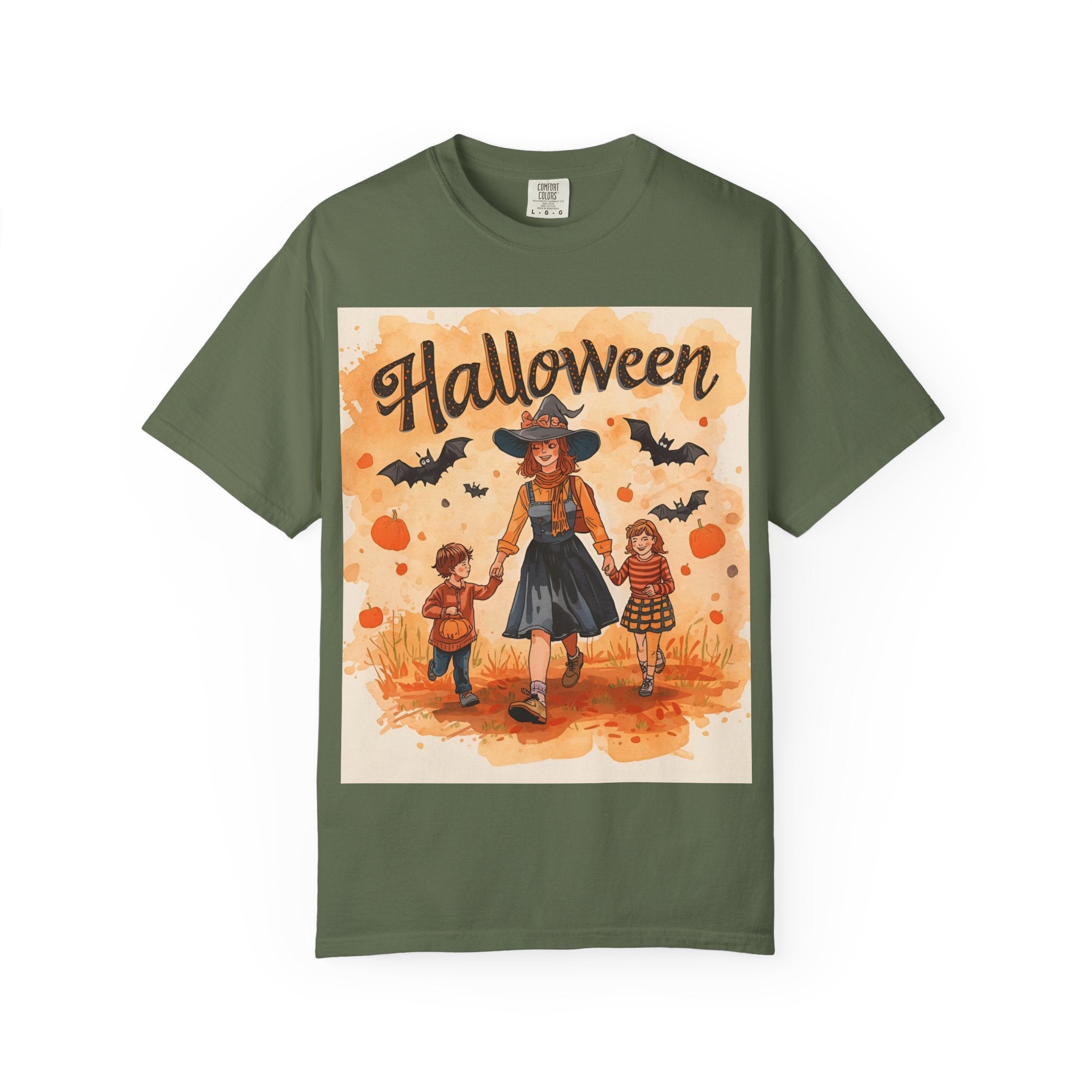 Halloween Themed Mom And Children Family T-shirt, Vintage Style, Unisex, Fall Apparel, Halloween Costume, Pumpkin Decoration, Spooky Season