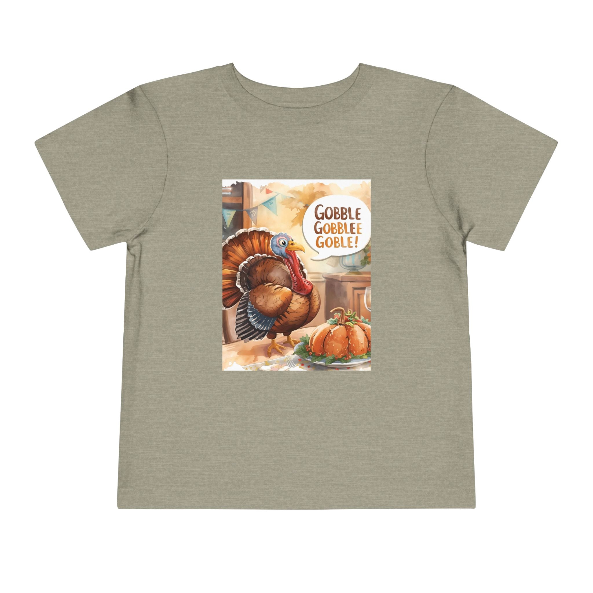 Thanksgiving Turkey Toddler Short Sleeve Tee