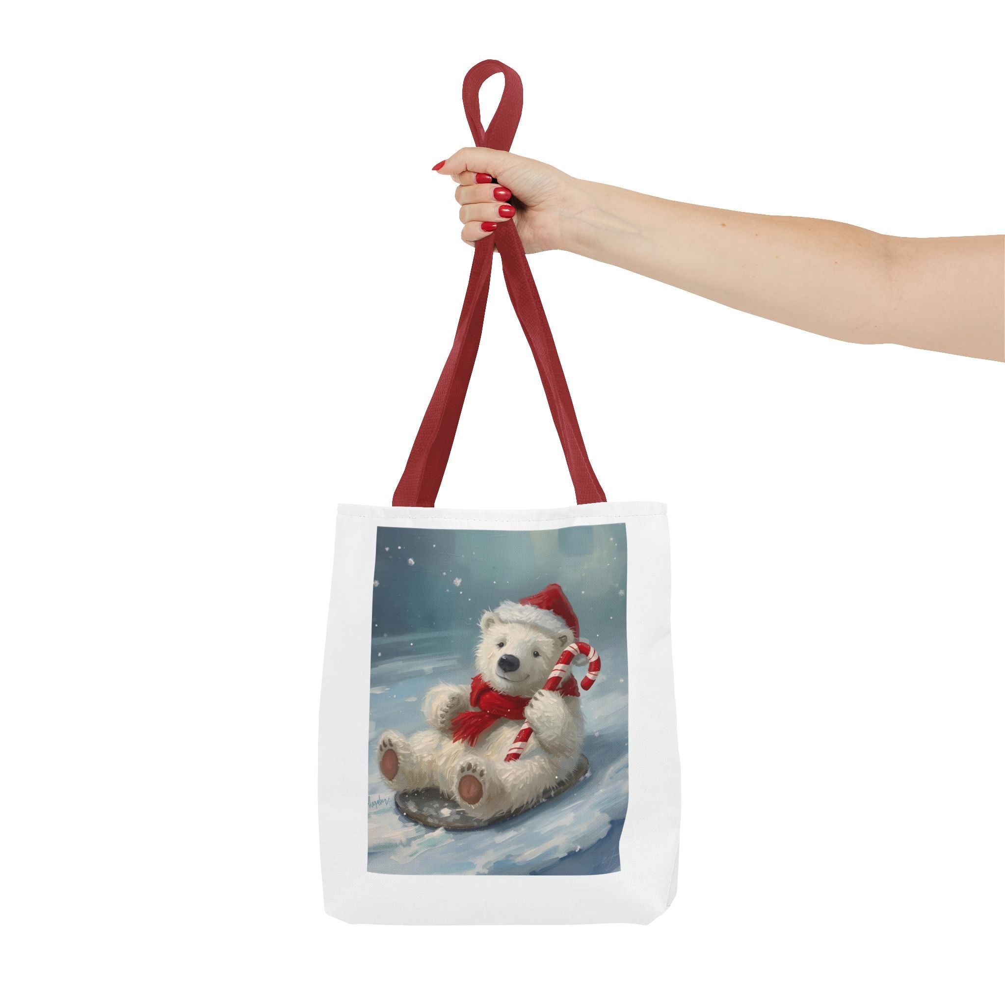 Cute Christmas Bear Tote Bag (AOP)