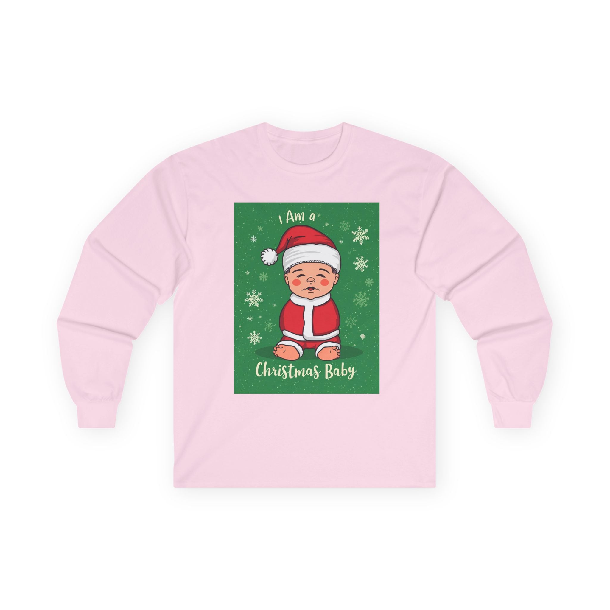 Christmas Baby Long Sleeve Tee, Holiday Shirt, Winter Apparel, Cute Baby Shirt, Unisex Holiday Clothing
