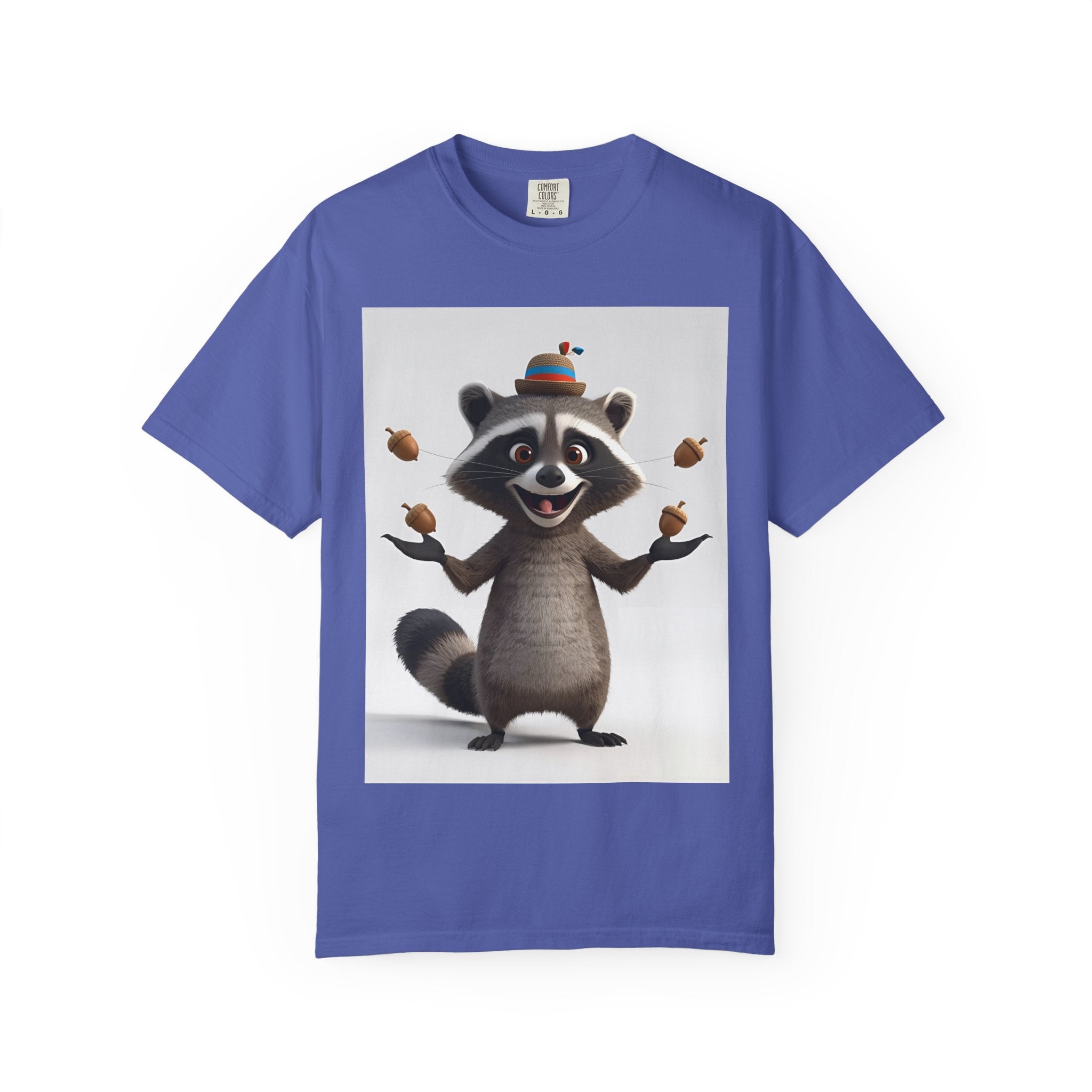 Whimsical Raccoon T-Shirt, Unisex Graphic Tee, Cute Animal Shirt, Fun Gift for Kids and Adults, Quirky Nature Lover Apparel, Party Wear