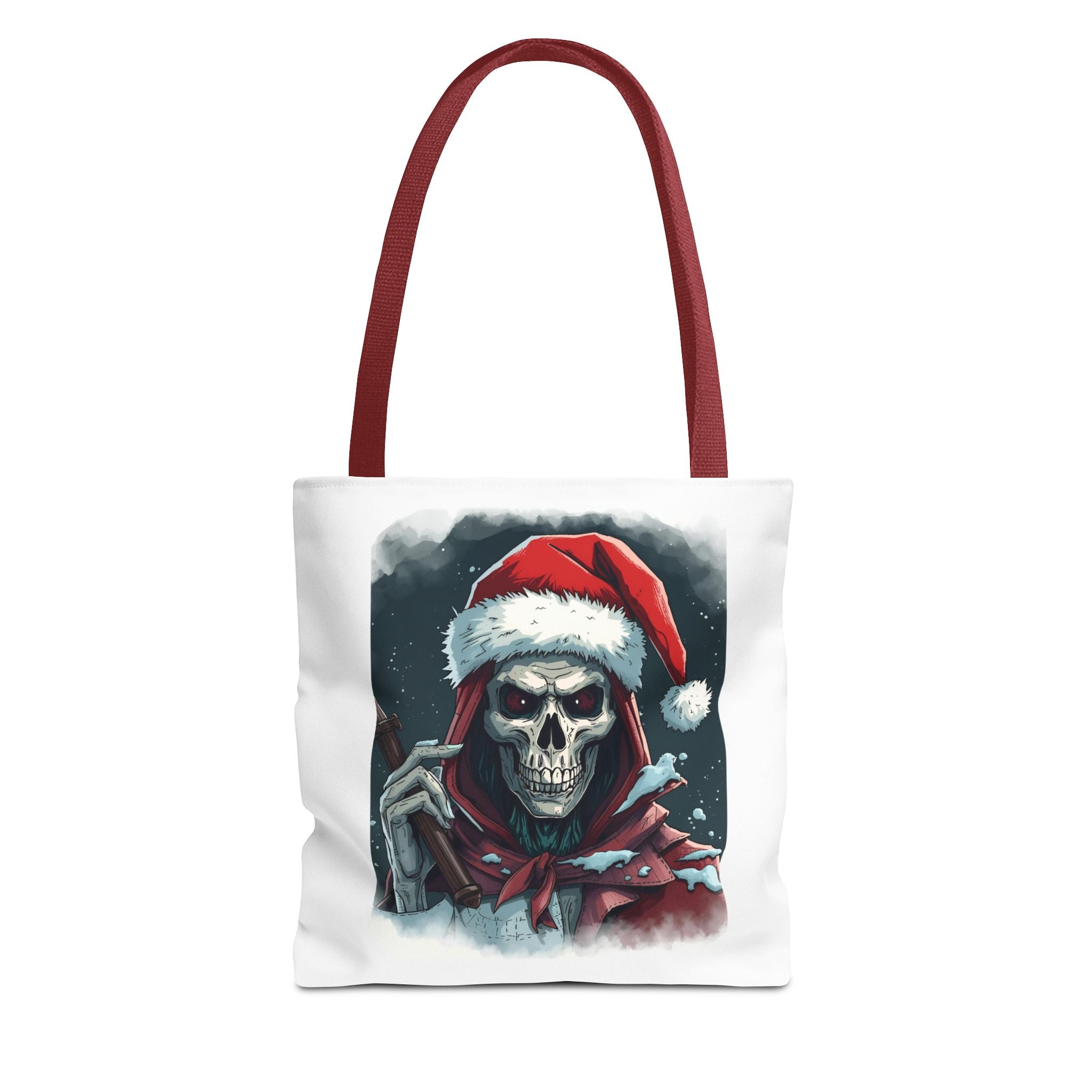 Spooky Skeleton Christmas Santa Tote Bag (AOP)