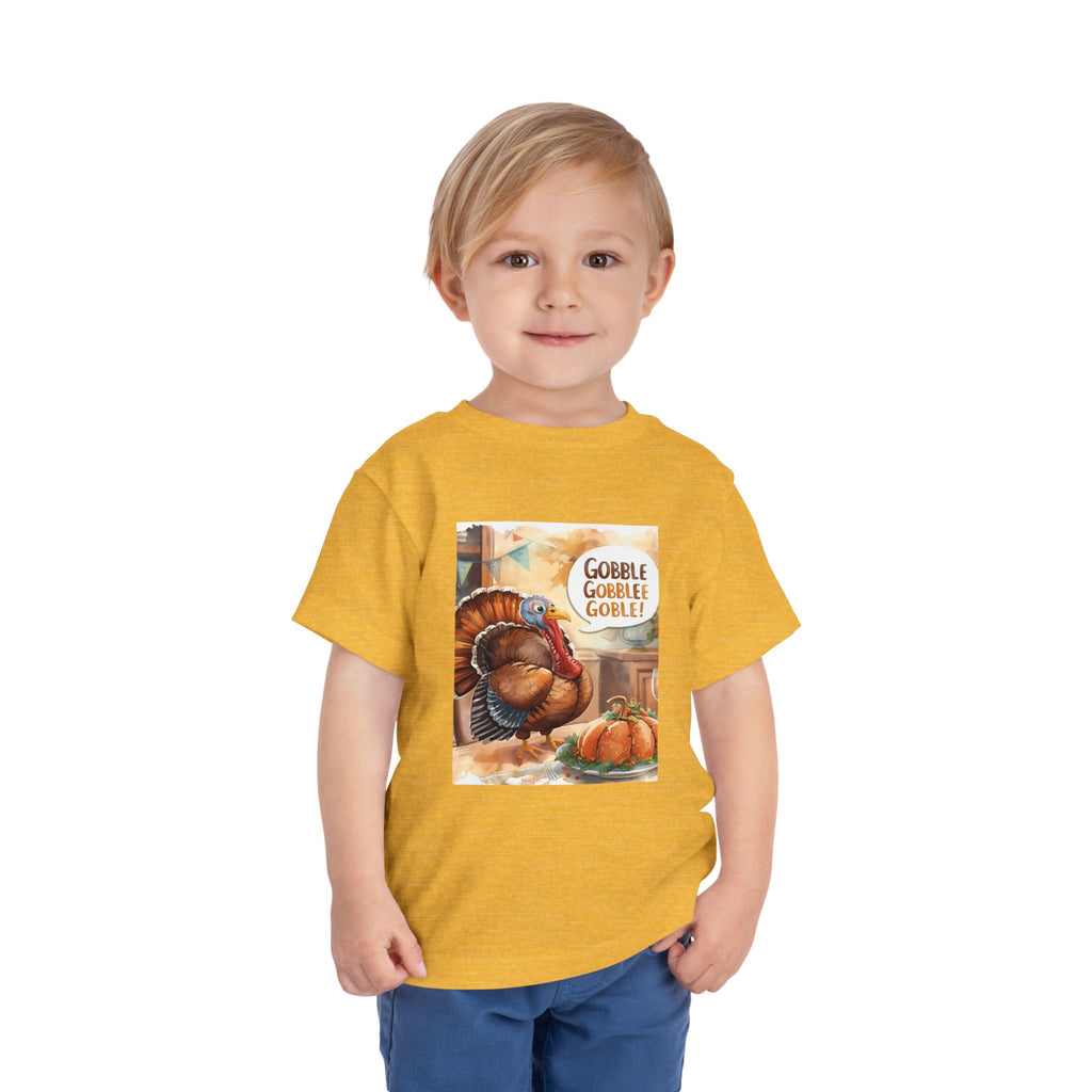 Thanksgiving Turkey Toddler Short Sleeve Tee