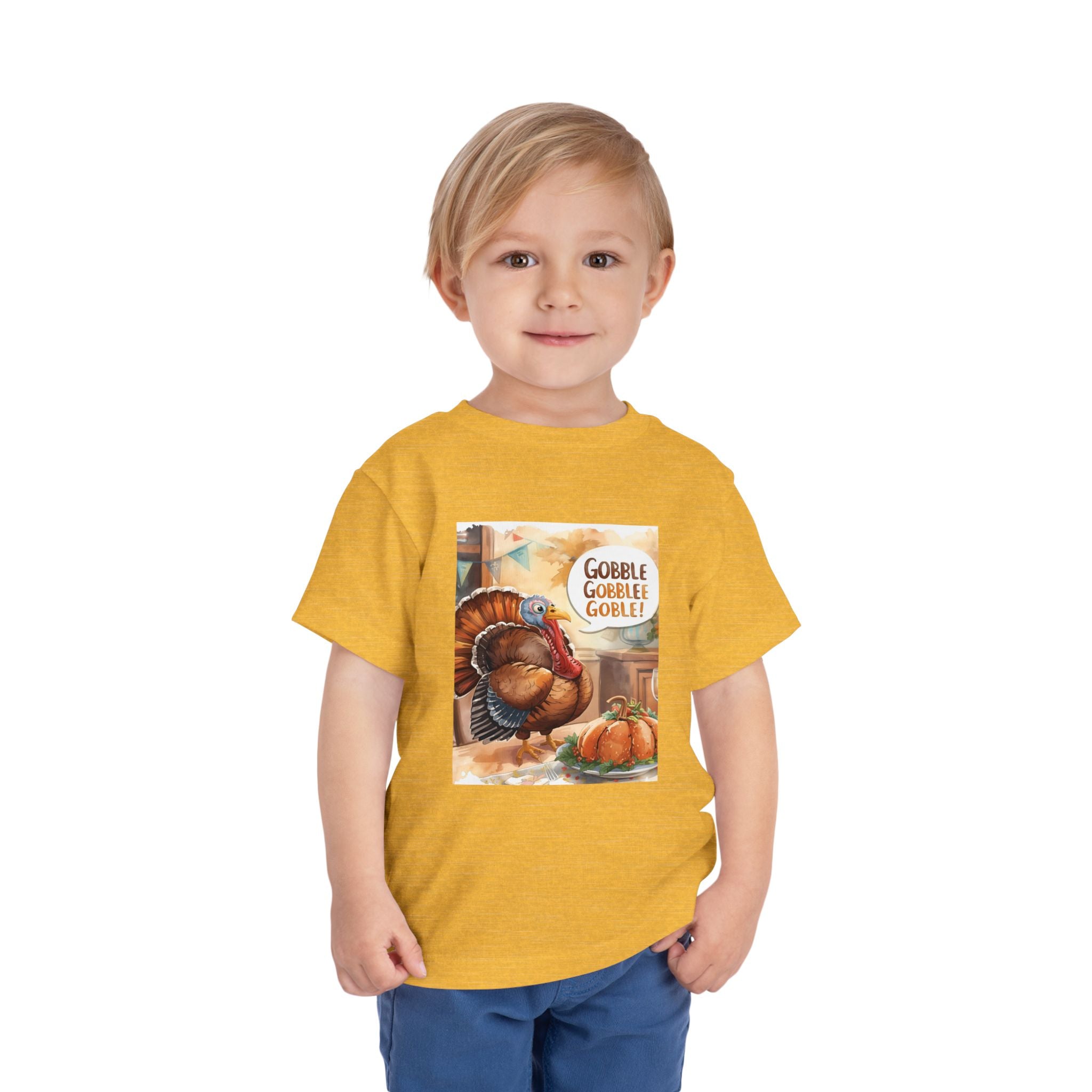 Thanksgiving Turkey Toddler Short Sleeve Tee