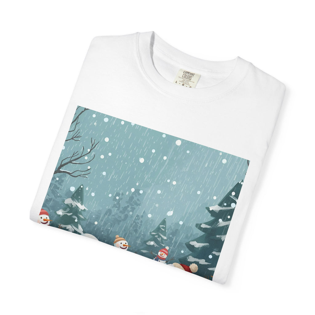 Festive Christmas Winter Wonderland Snowman T-shirt | Holiday Tee, Christmas Apparel, Gift for Him/Her, Graphic Shirt, Seasonal Fashion
