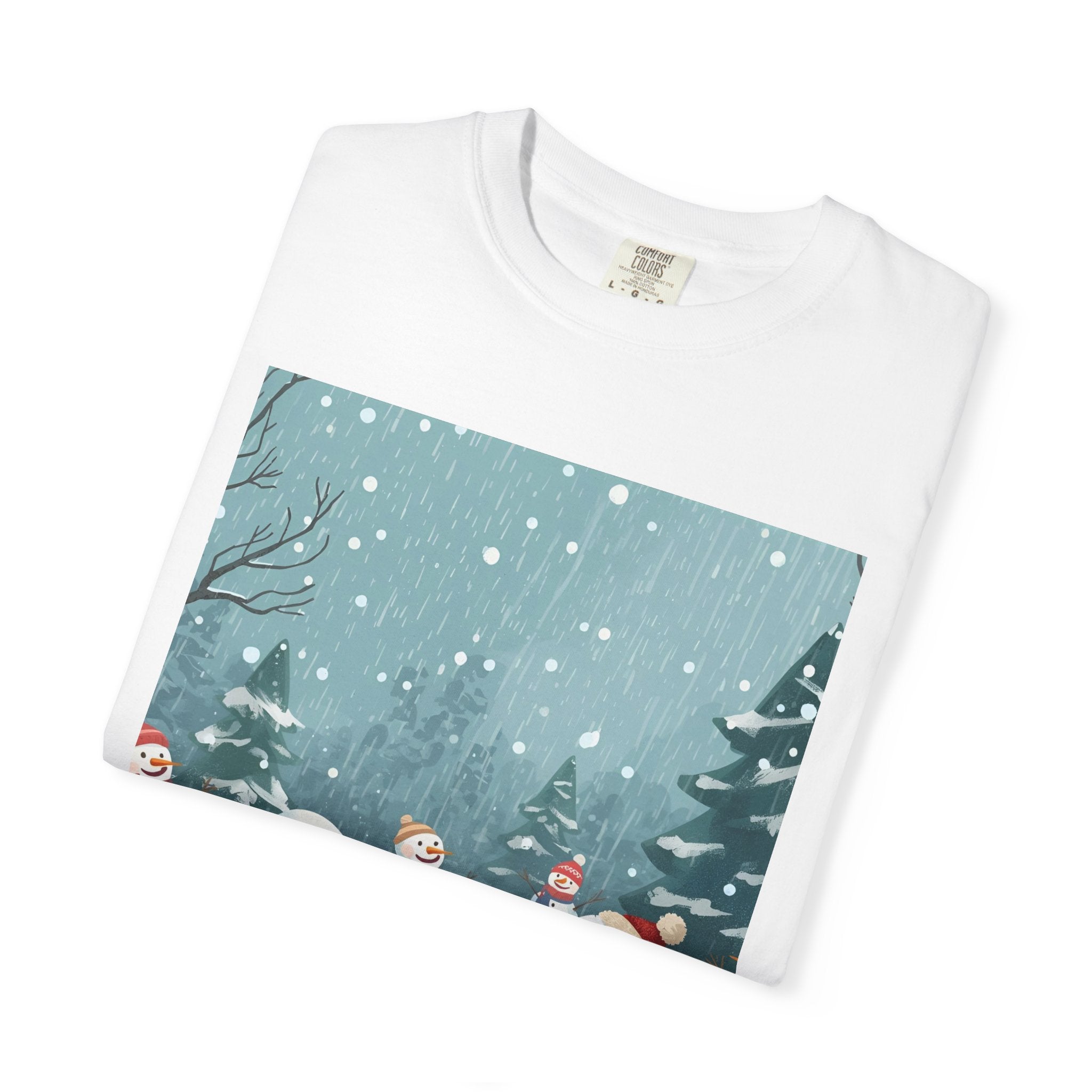 Festive Christmas Winter Wonderland Snowman T-shirt | Holiday Tee, Christmas Apparel, Gift for Him/Her, Graphic Shirt, Seasonal Fashion