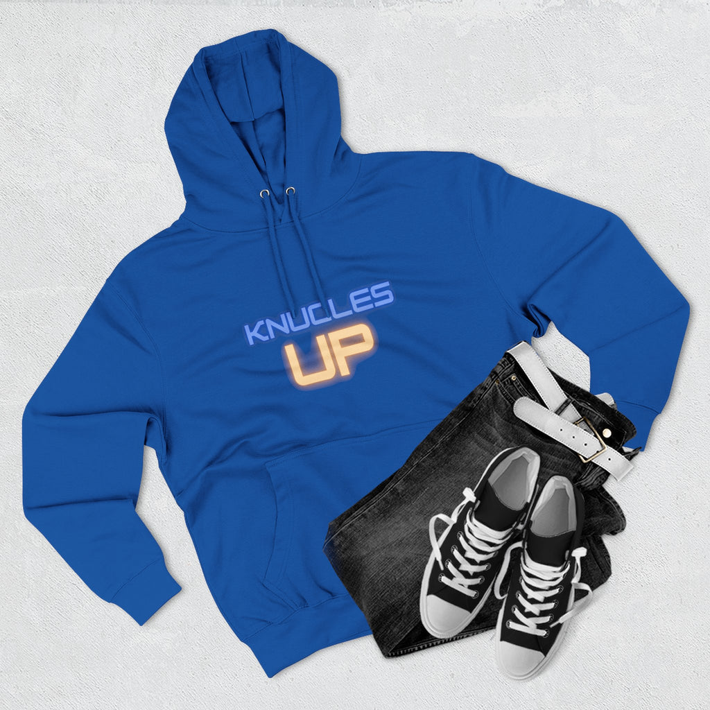 Knuckles Up Fleece Hoodie - Cozy Streetwear for Everyday Adventure, Gift for Him, Her, Cool Casual Attire, Relaxed Vibe