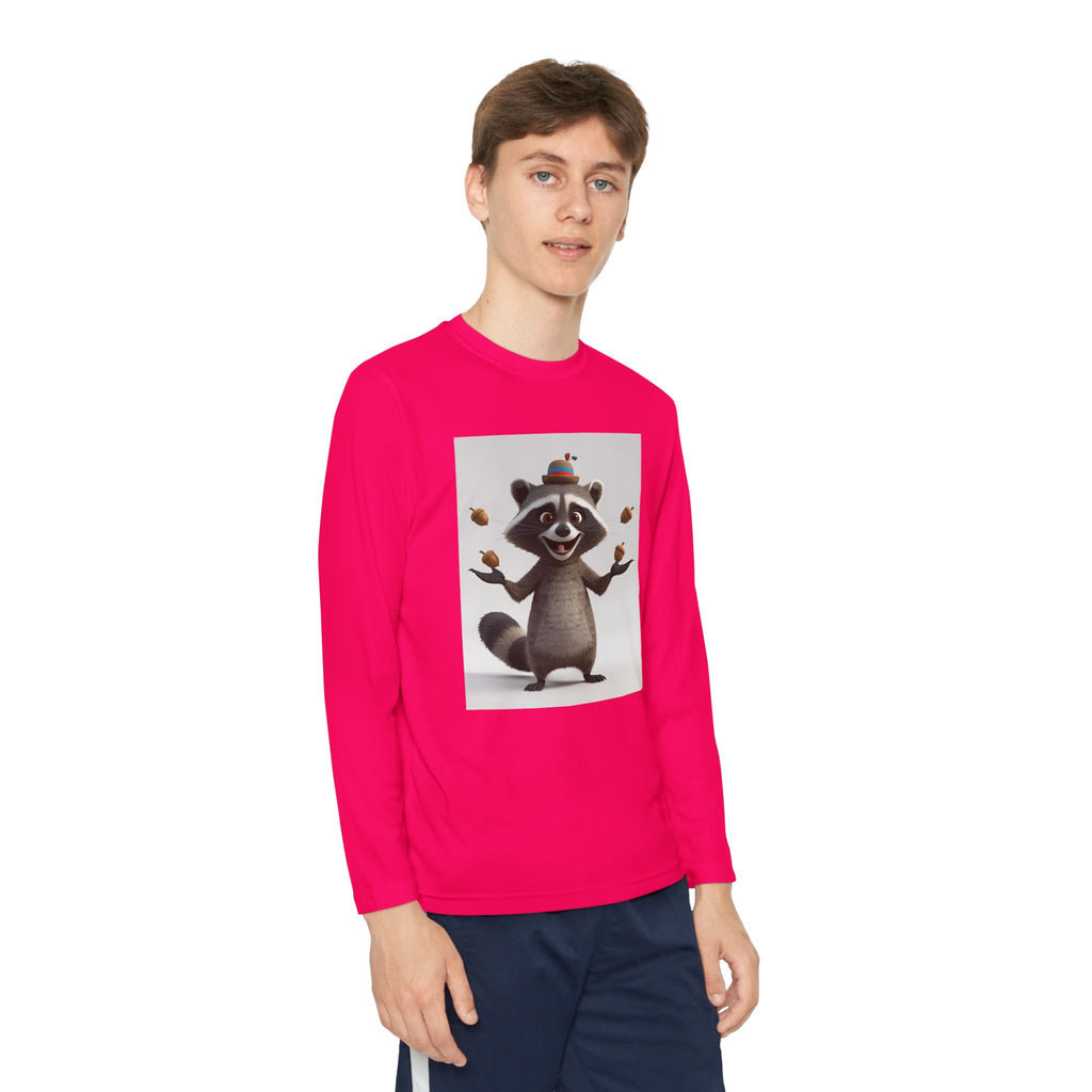 Raccoon Youth Long Sleeve Competitor Tee
