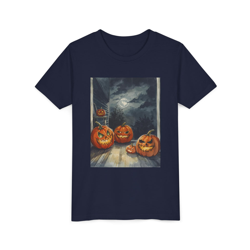 Halloween Pumpkin Spooky Youth Short Sleeve Tee