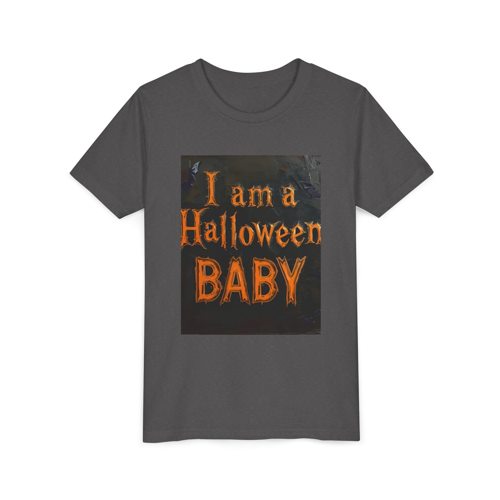 I Am A Halloween Baby Youth Short Sleeve Tee